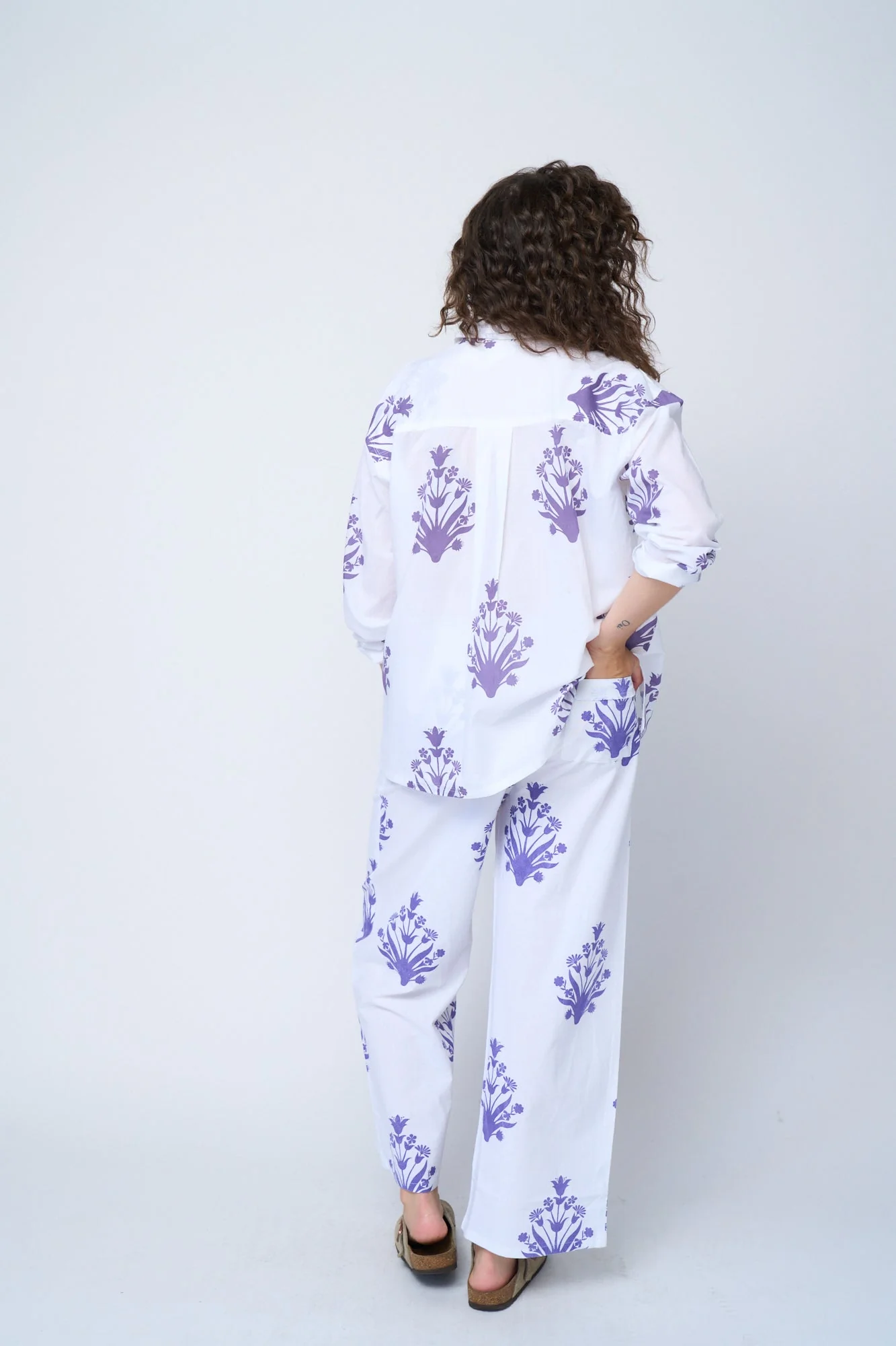 Shore Pant - Cameo Floral Coastal Purple - Image 9