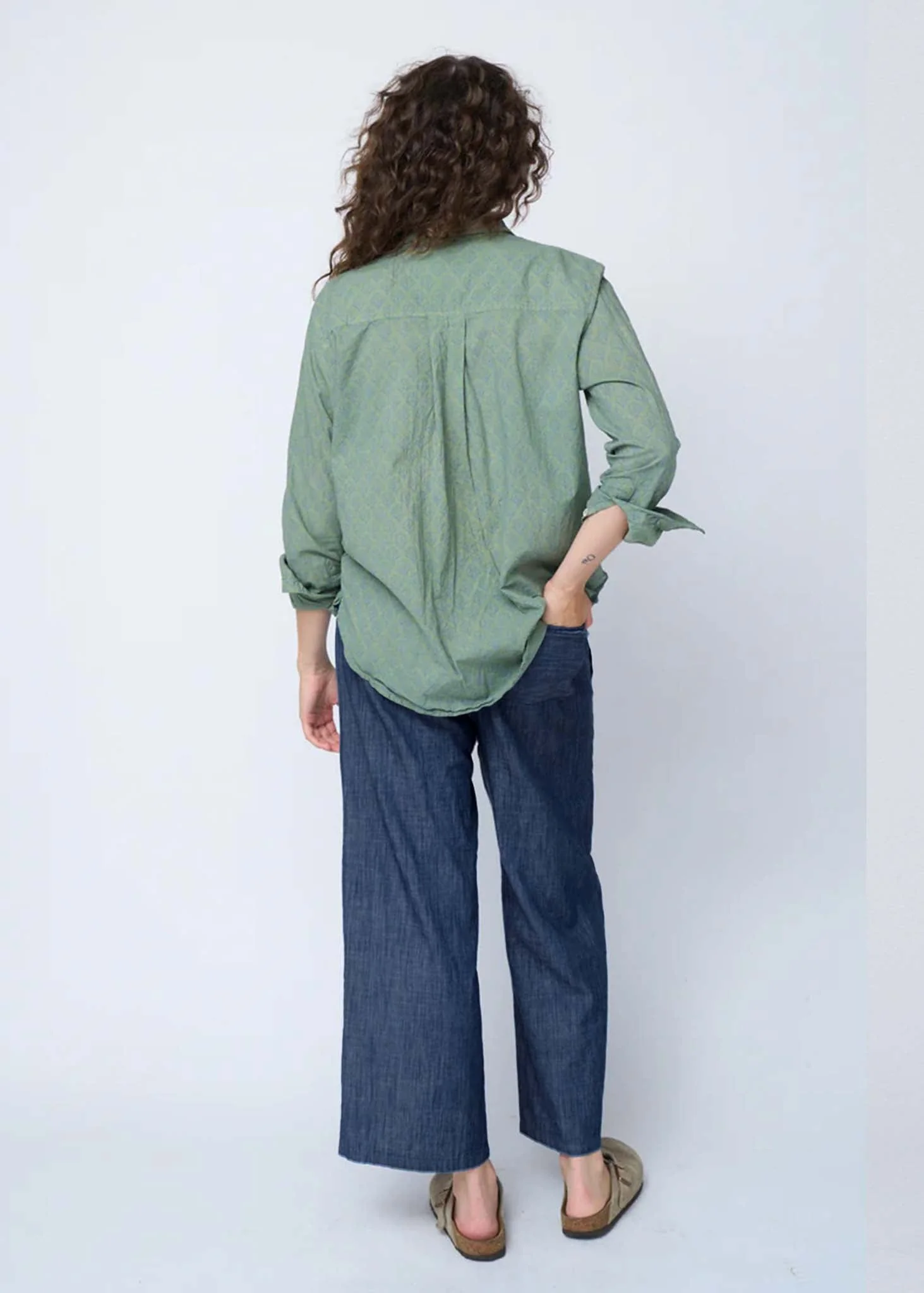 Shore Pant - Chambray Dark Denim Wash - Image 2
