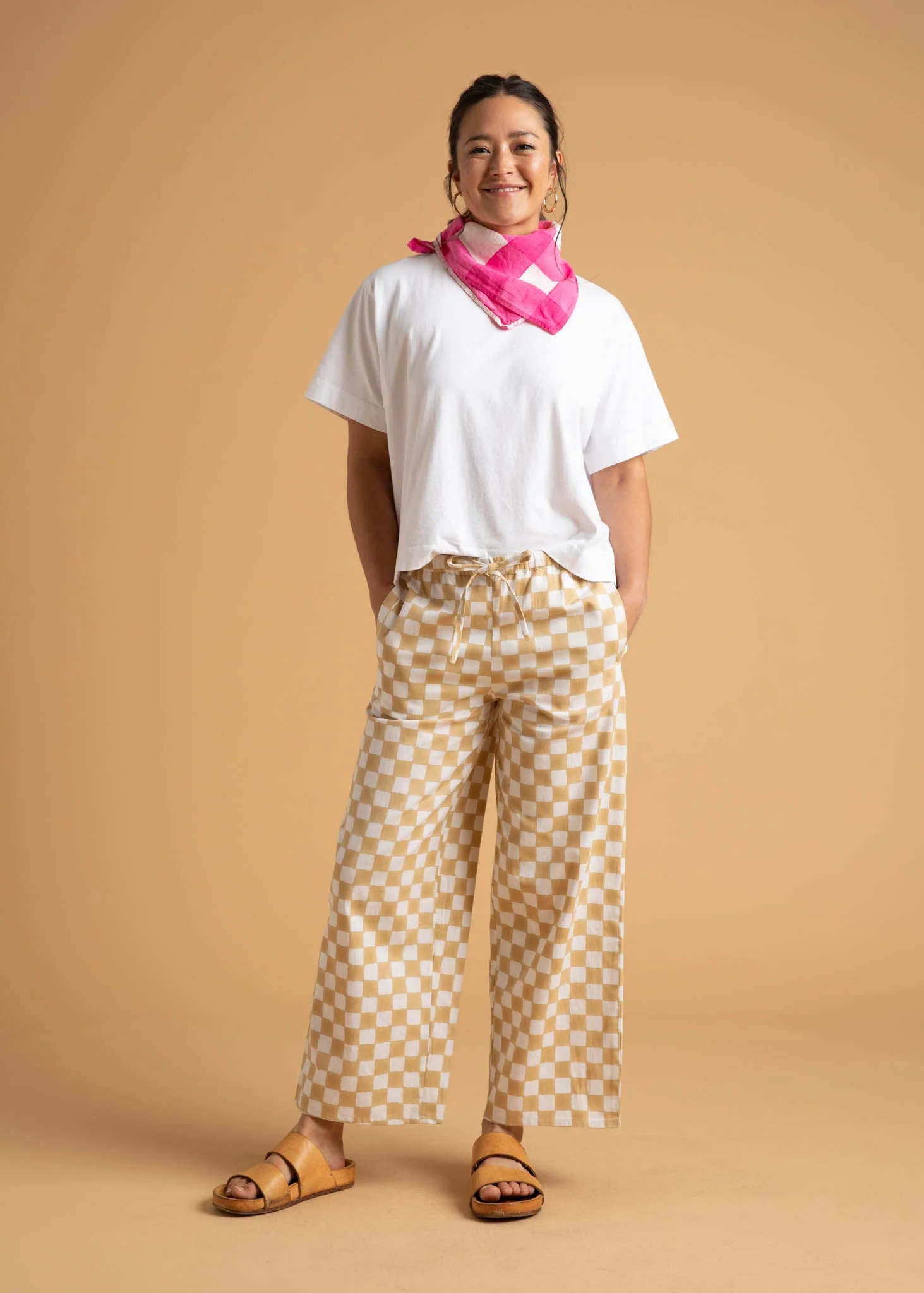 Shore Pant - Checkerboard Natural - Image 2