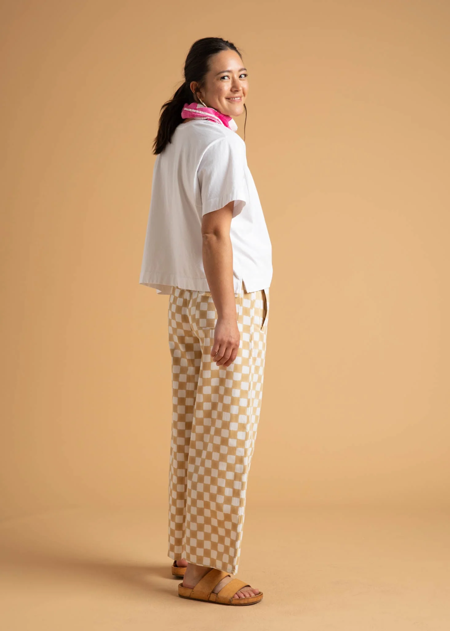 Shore Pant - Checkerboard Natural - Image 3