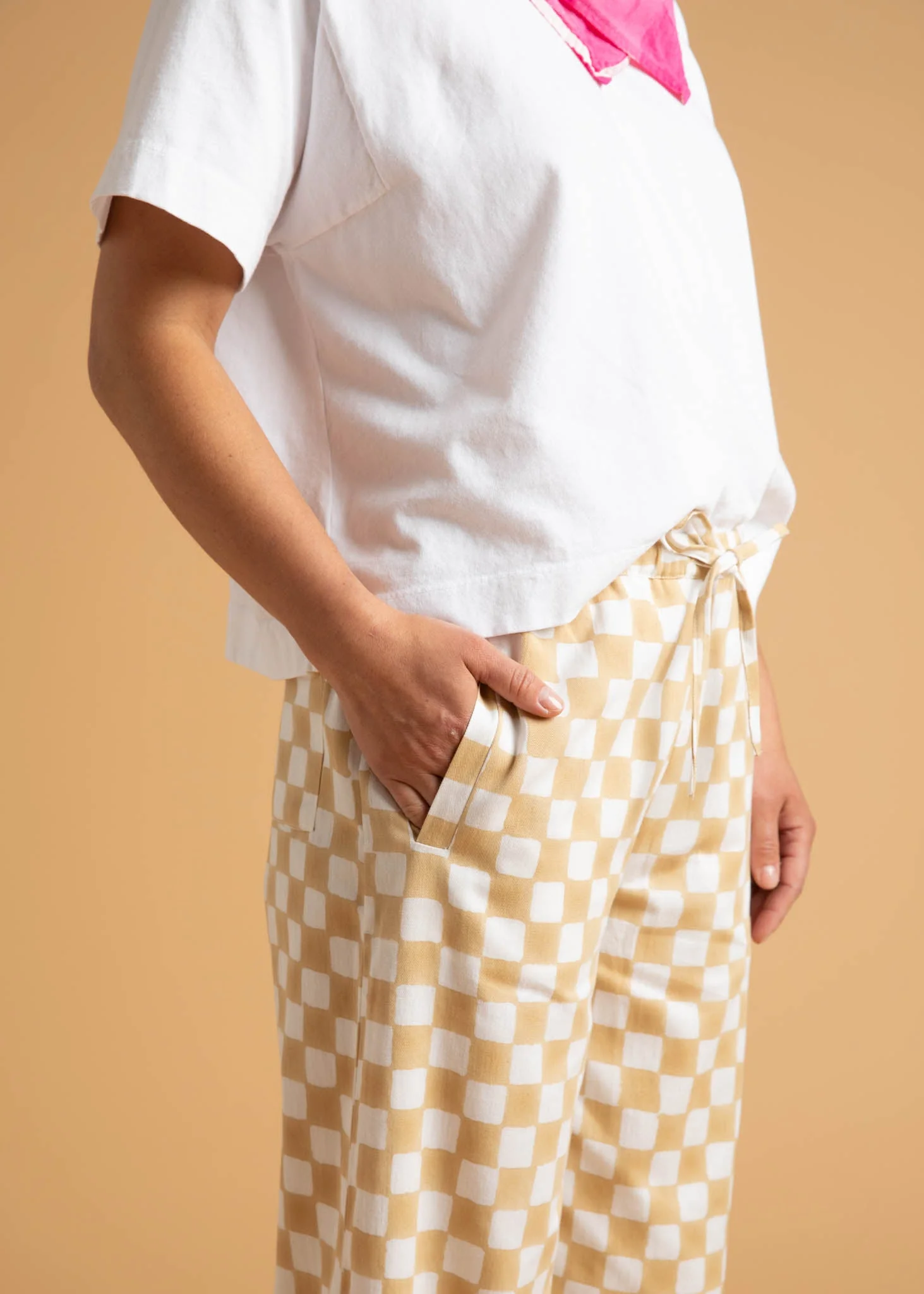Shore Pant - Checkerboard Natural - Image 4