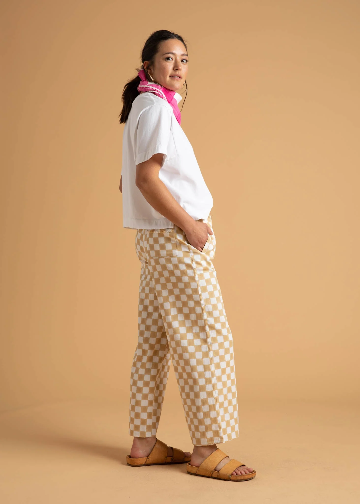 Shore Pant - Checkerboard Natural - Image 5