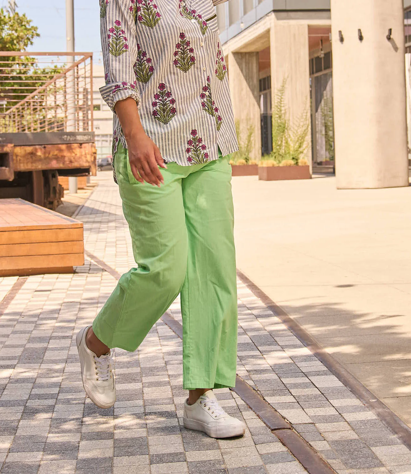 Shore Pant - Honeydew Twill - Image 2