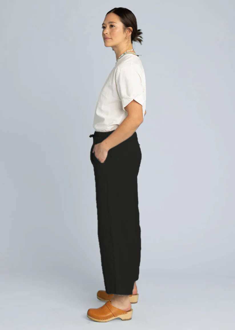 Shore Pant - Linen Black - Image 3