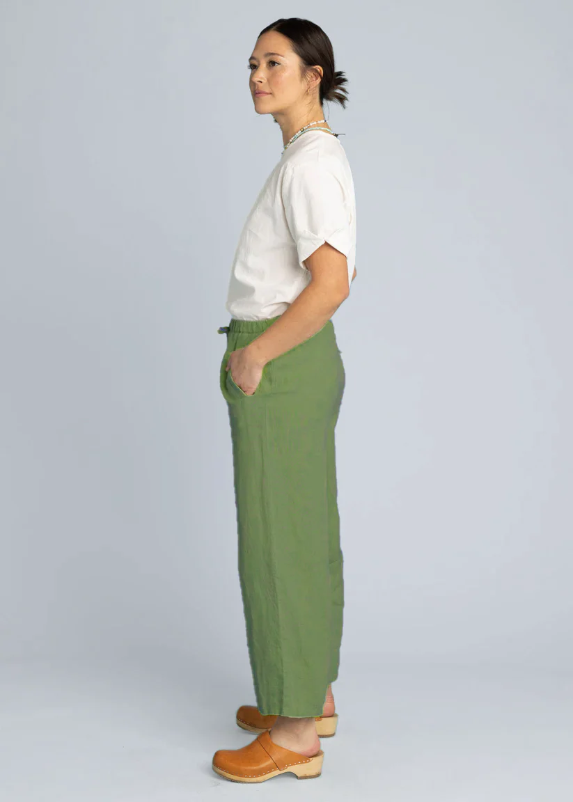 Shore Pant - Linen Olive - Image 2