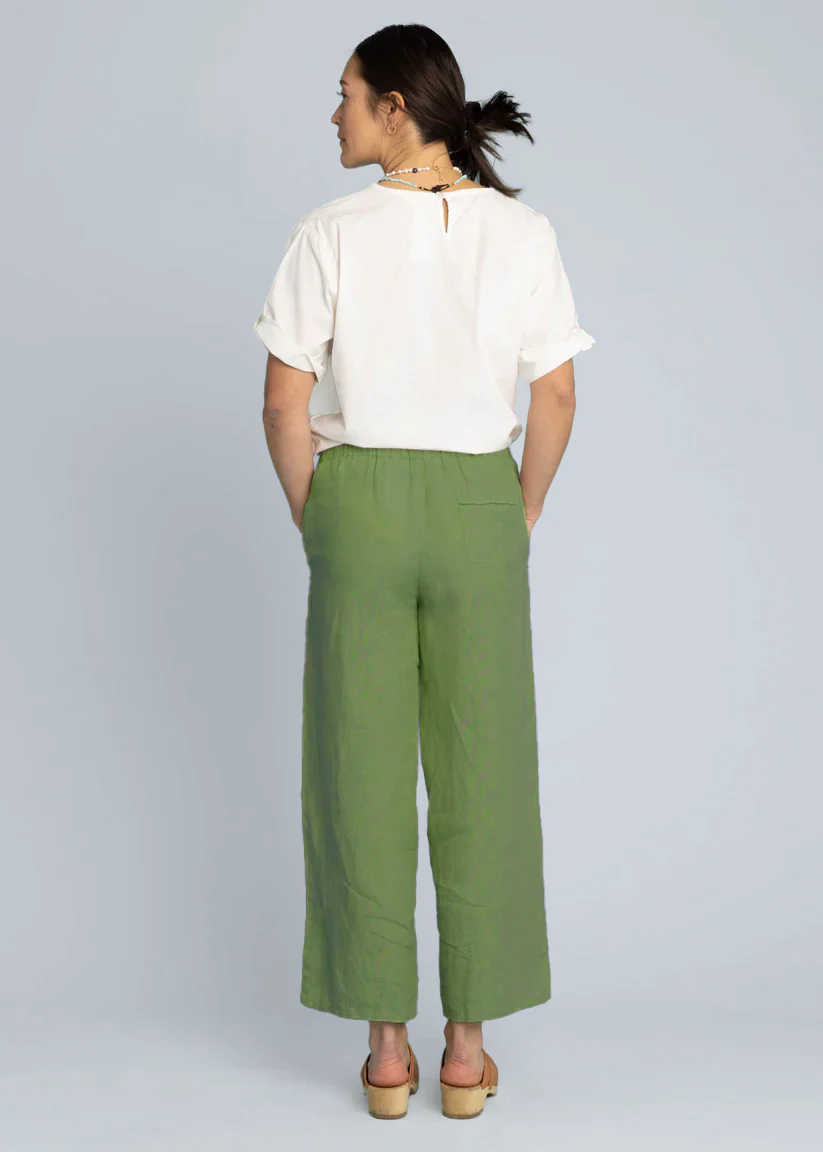 Shore Pant - Linen Olive - Image 3