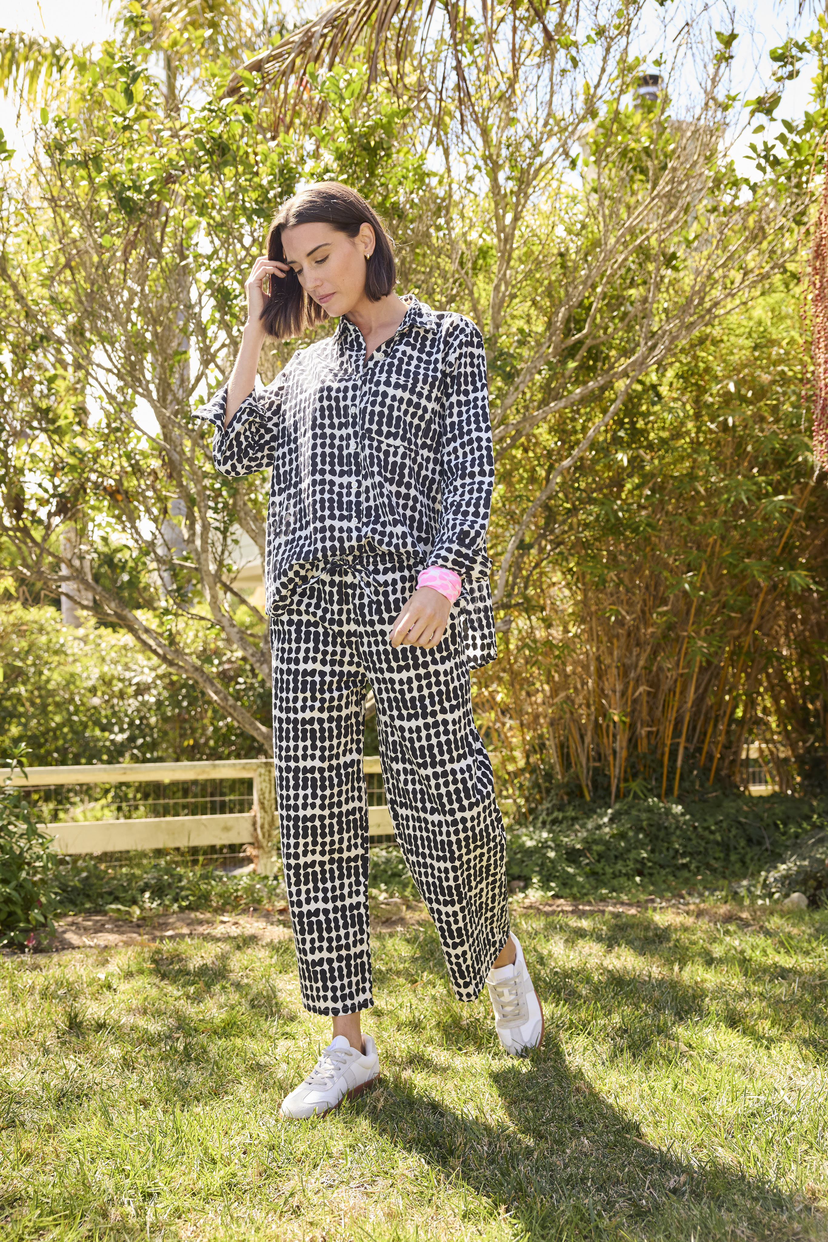 Shore Pant - Messy Dots Black - Image 6