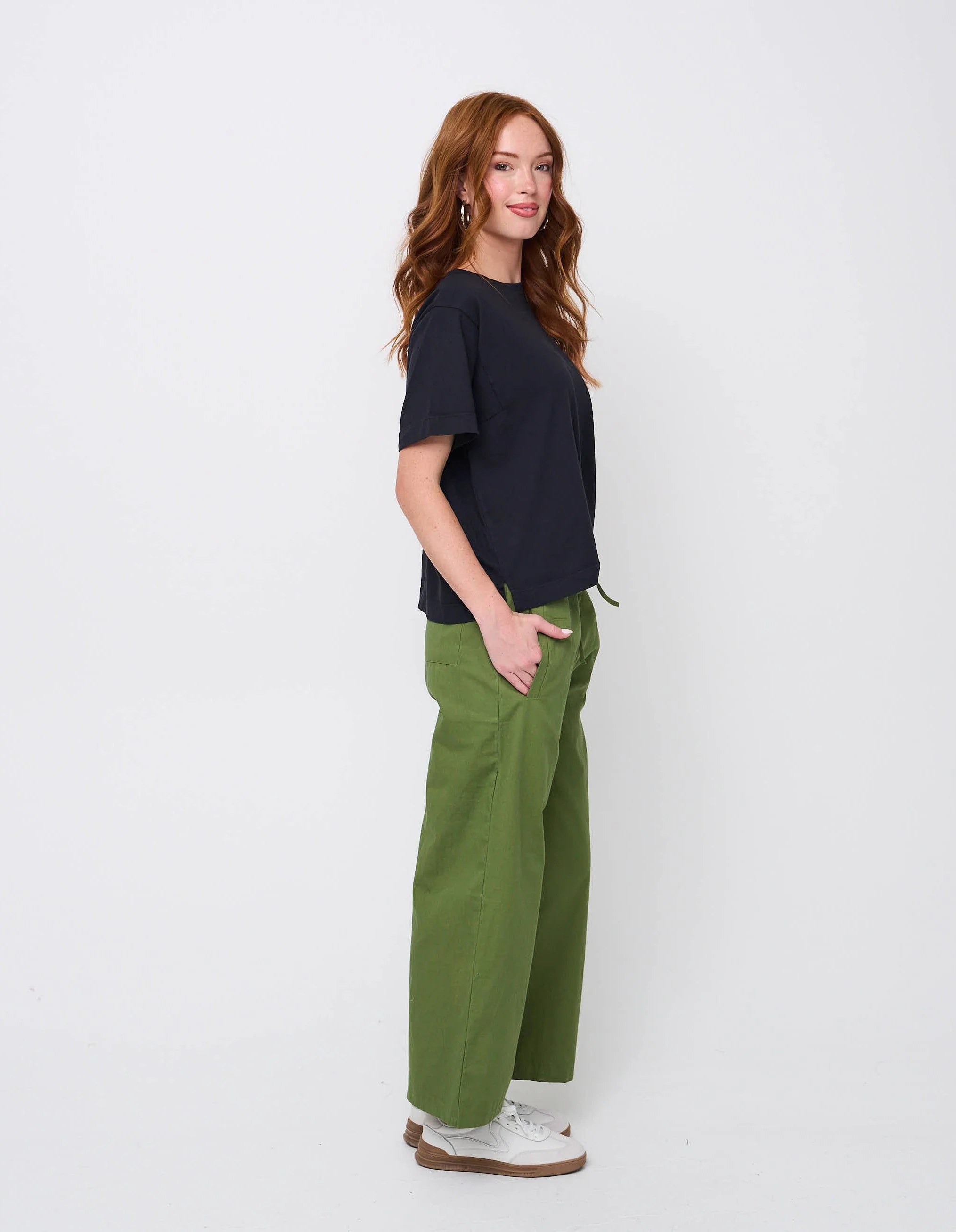 Shore Pant - Olive Twill - Image 3