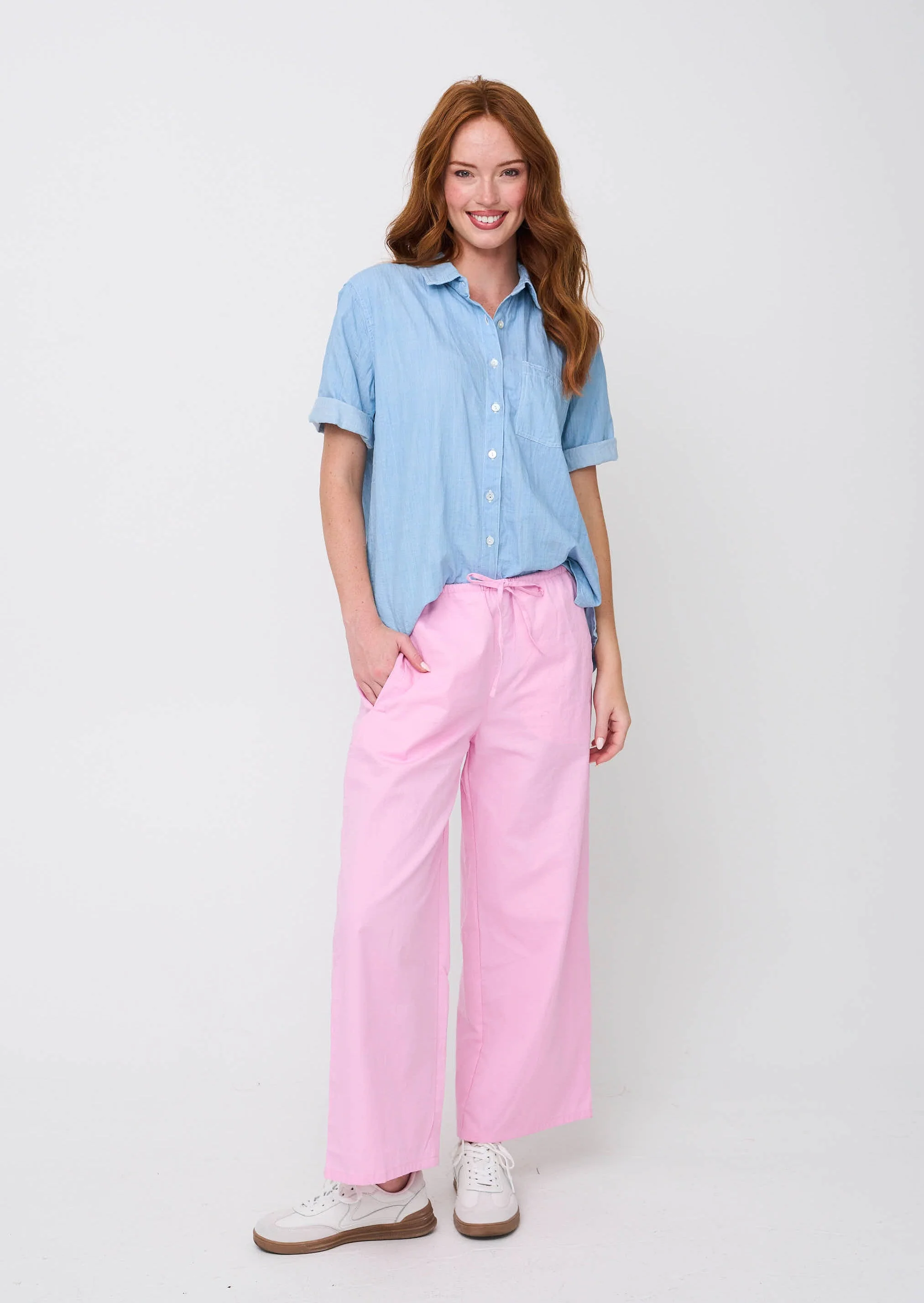 Shore Pant - Tickled Pink Twill - Image 3