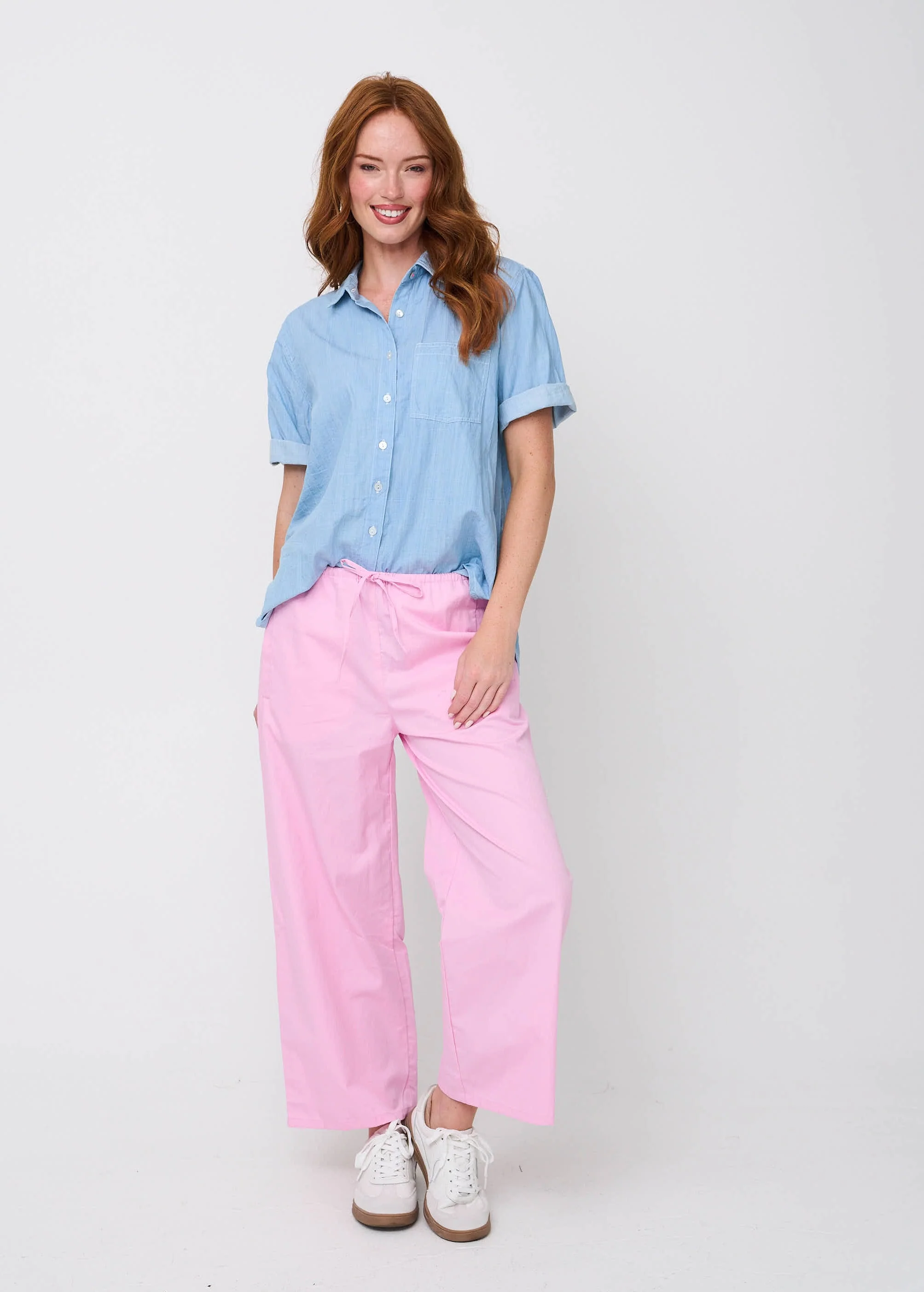 Shore Pant - Tickled Pink Twill - Image 4