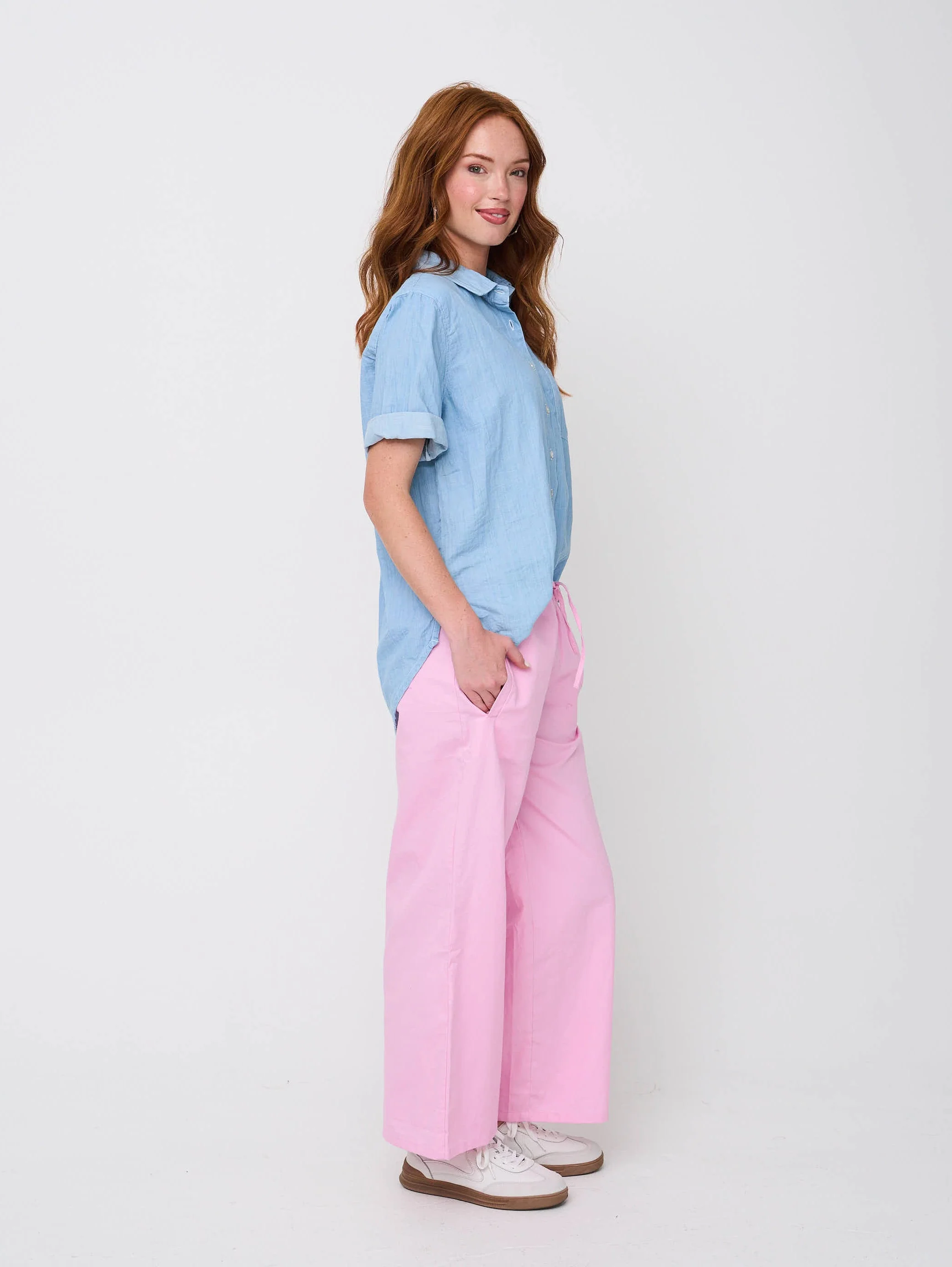 Shore Pant - Tickled Pink Twill - Image 5