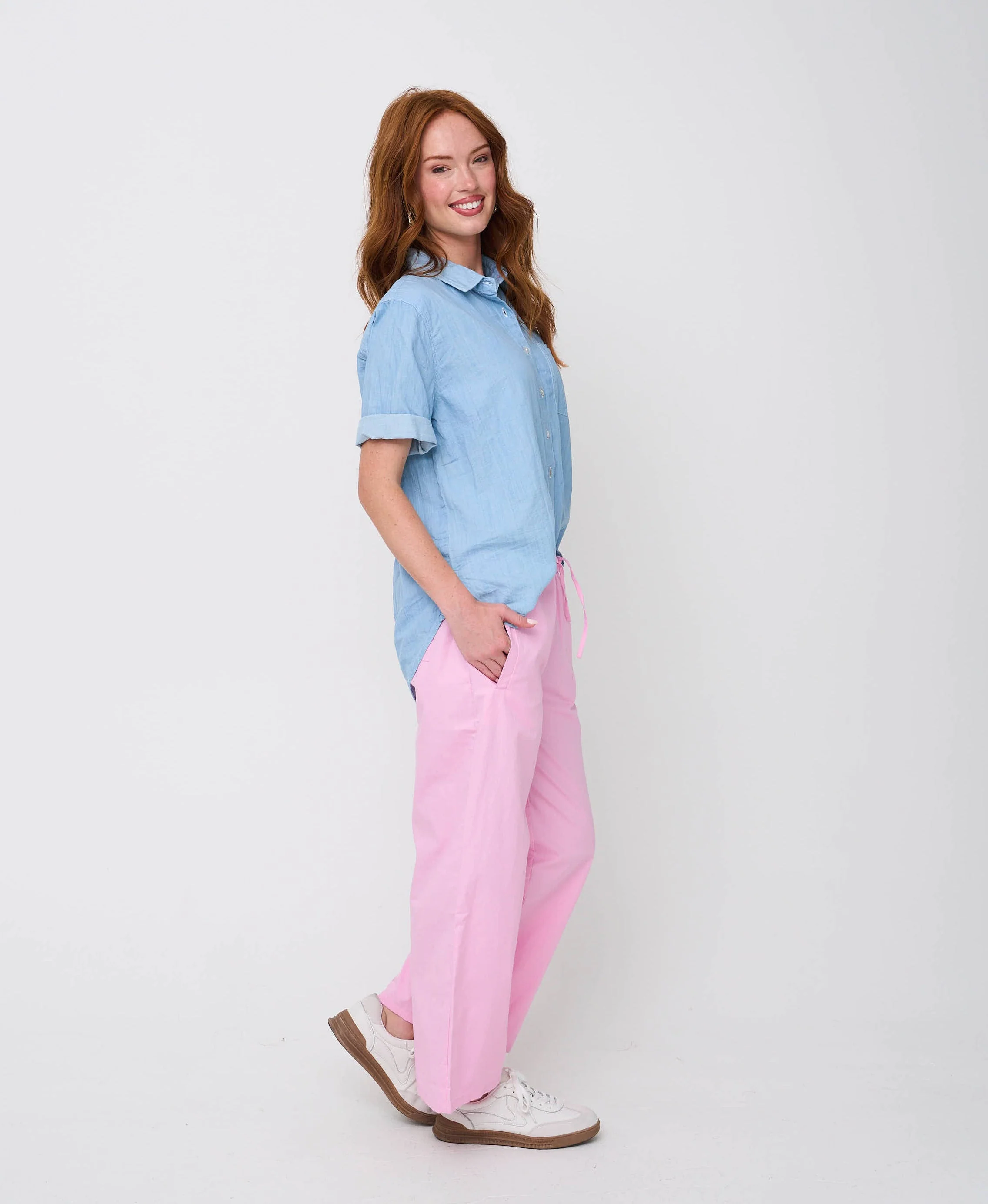 Shore Pant - Tickled Pink Twill - Image 6
