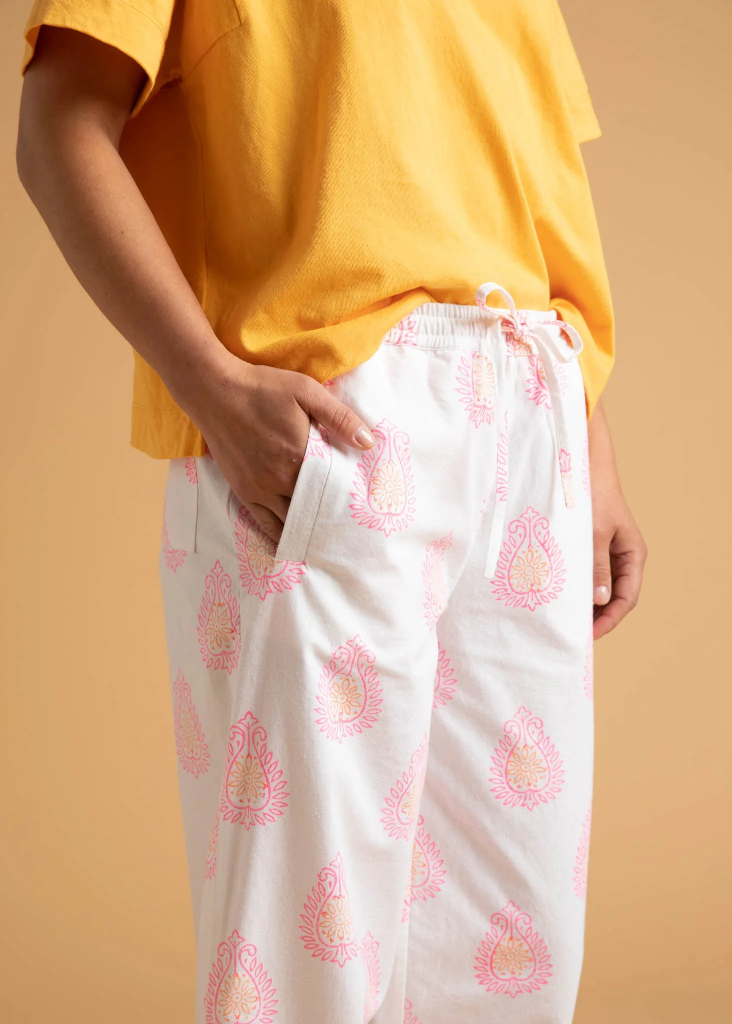 Shore Pant - Totem Paisley Neon Pink & Peach - Image 5