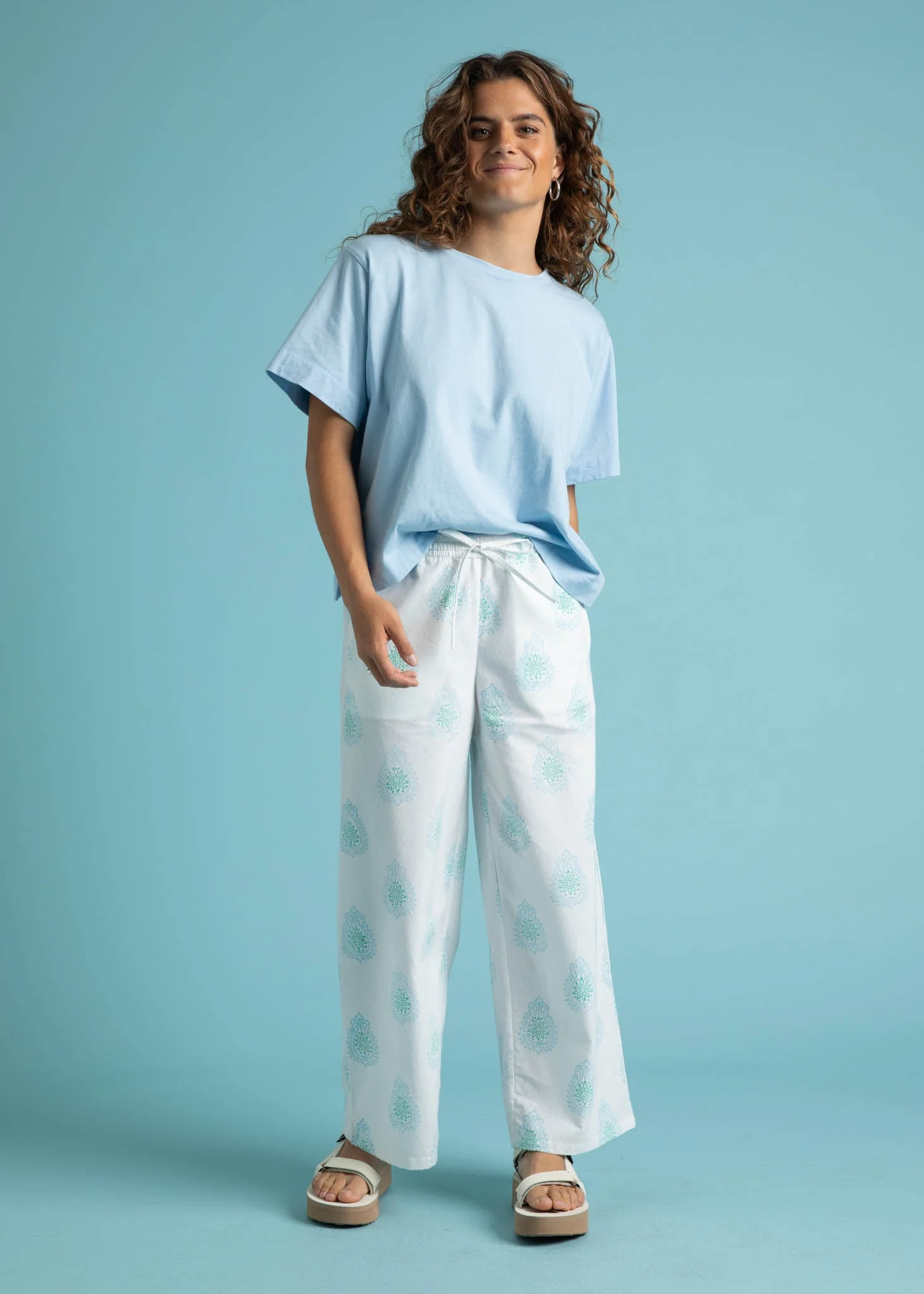 Shore Pant - Totem Paisley Seaglass & Cerulean - Image 3