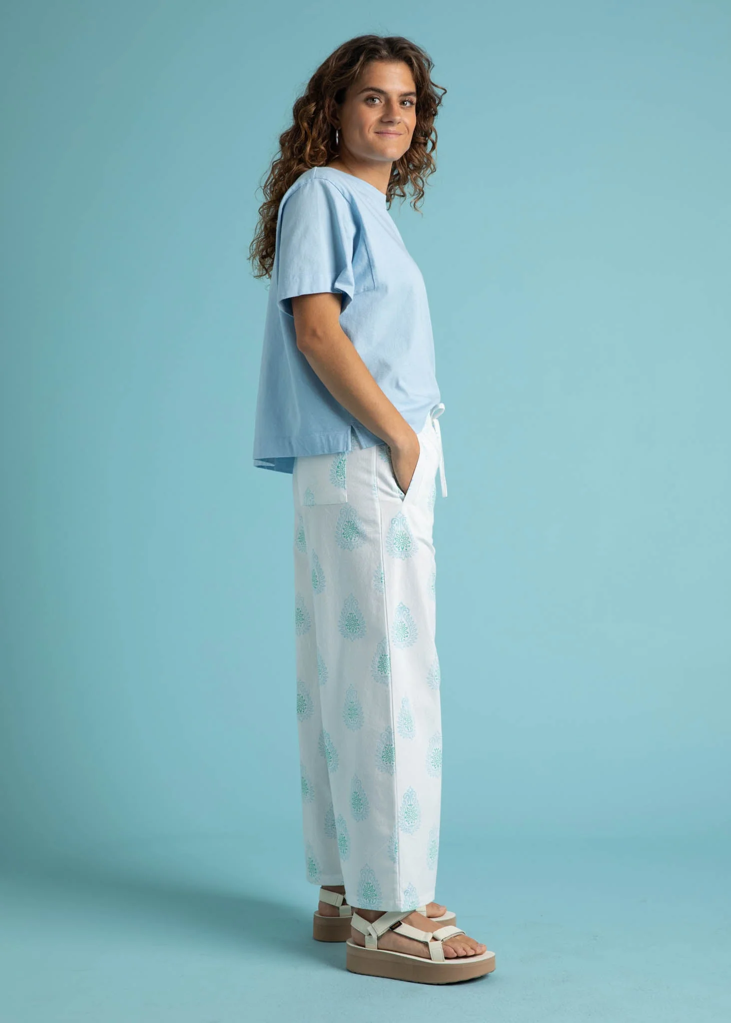 Shore Pant - Totem Paisley Seaglass & Cerulean - Image 6