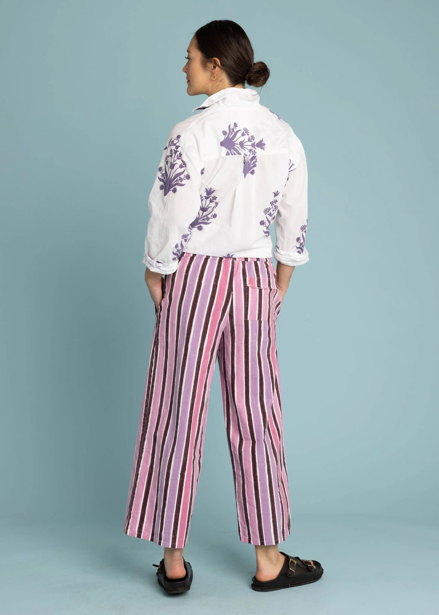 Shore Pant - Wallpaper Stripe Dahlia - Image 2