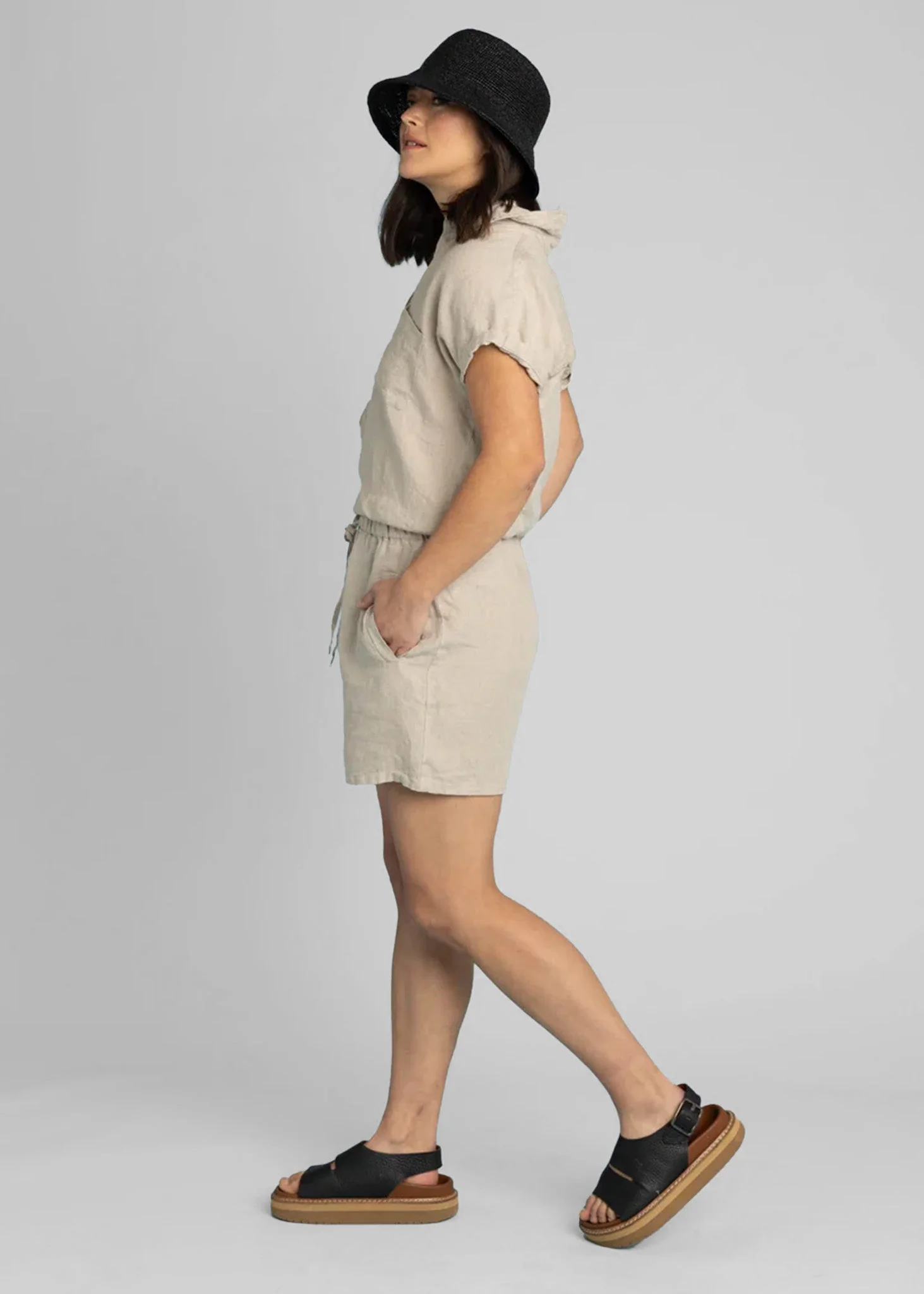Shore Shorts  - Linen Natural Tan - Image 4