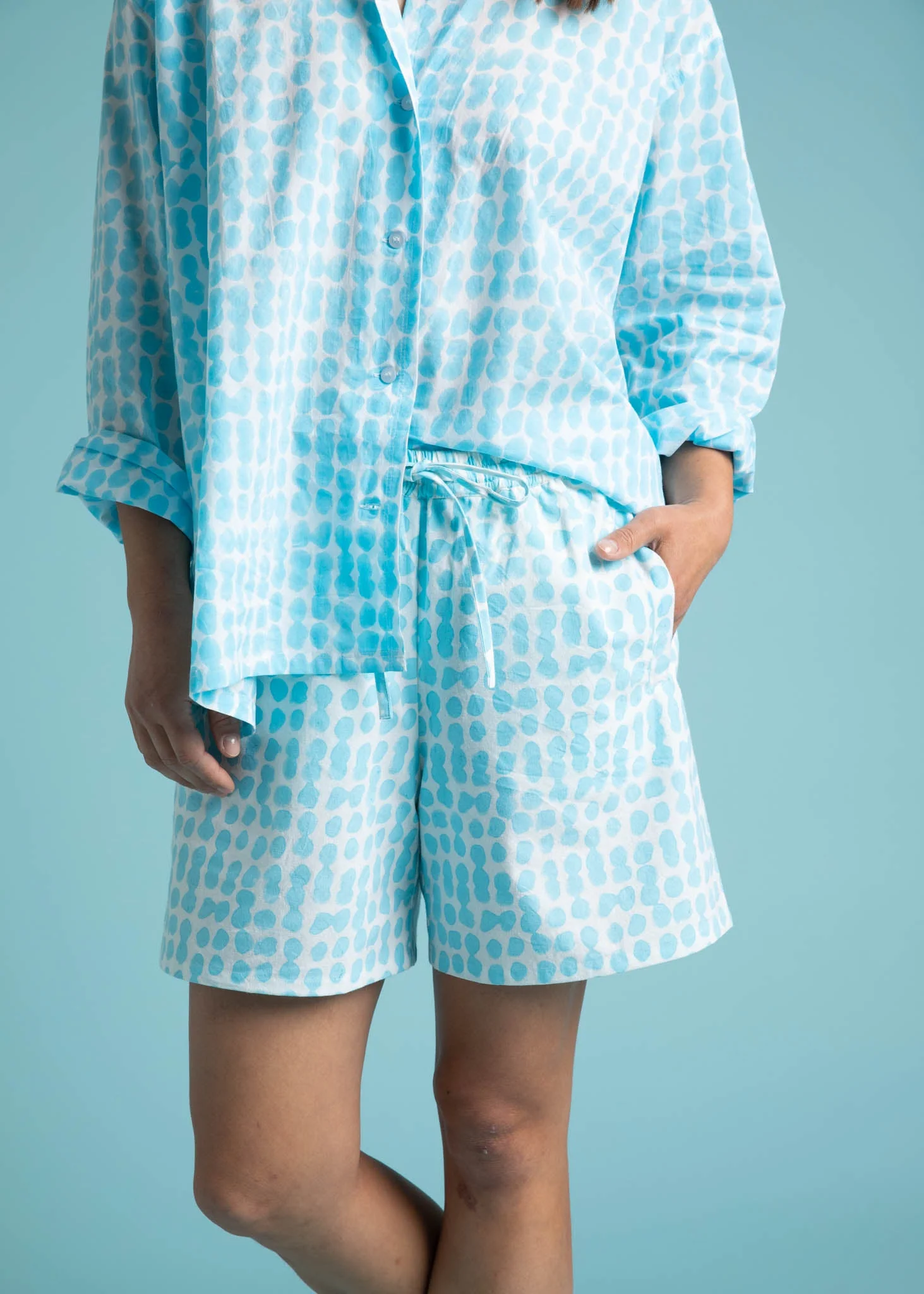 Shore Shorts - Messy Dots - Cerulean - Image 6