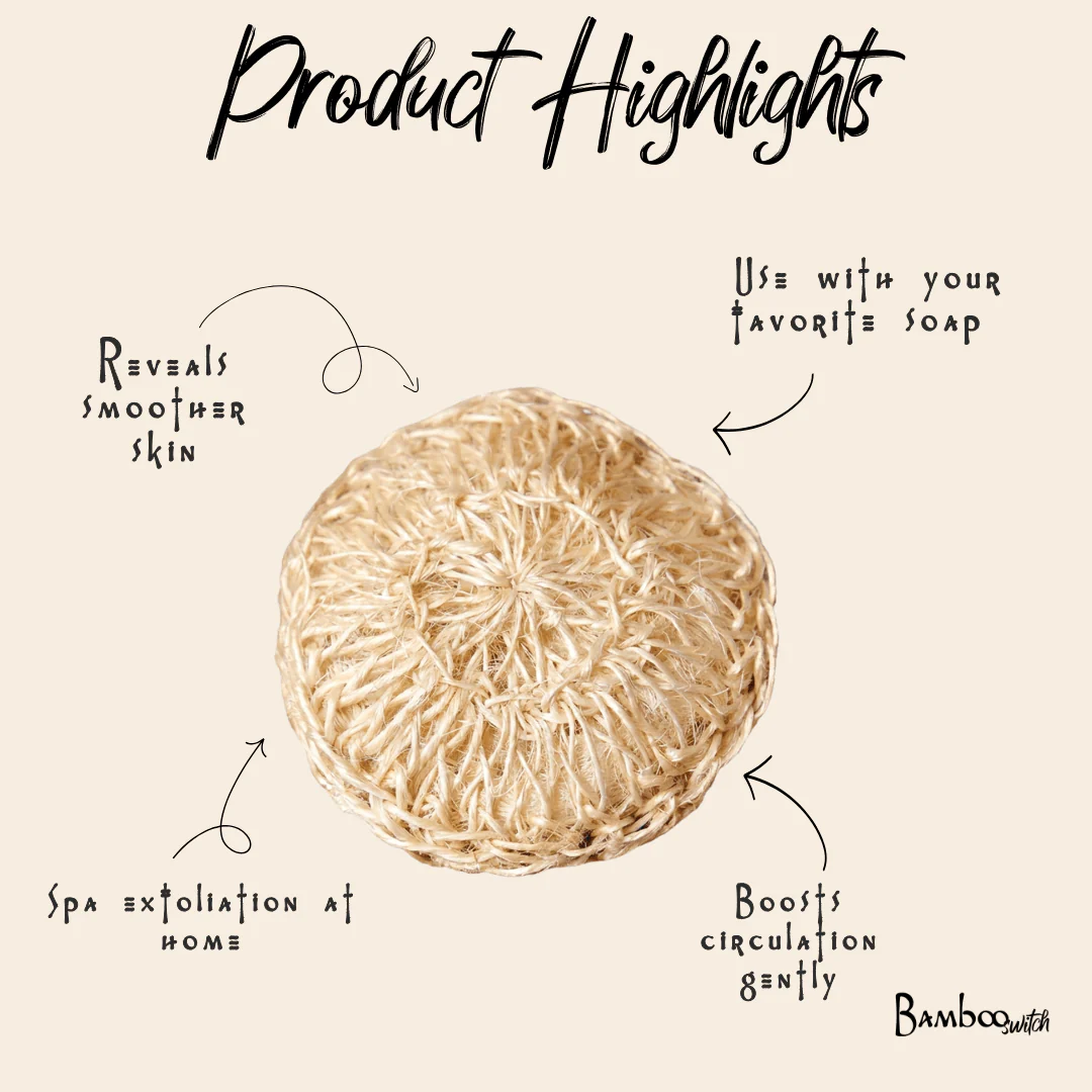 Sisal Exfoliating Body Scrubber - Image 7