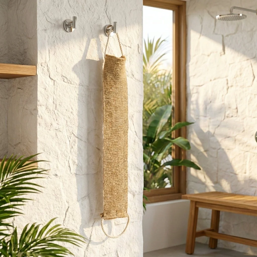 Sisal Linen Back Scrubber - Image 2