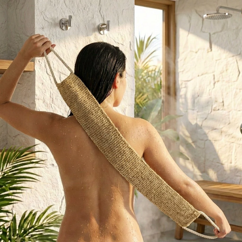 Sisal Linen Back Scrubber - Image 3