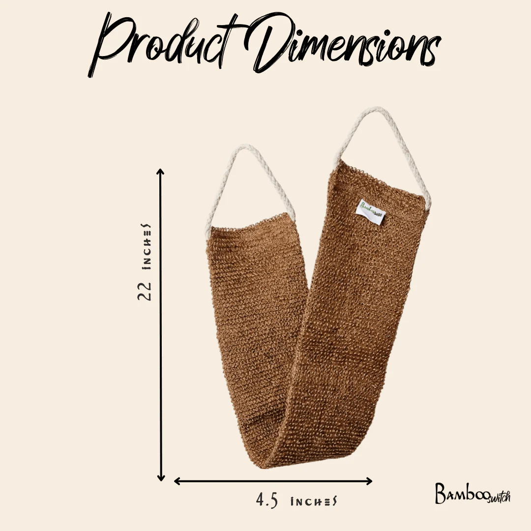 Sisal Linen Back Scrubber - Image 5