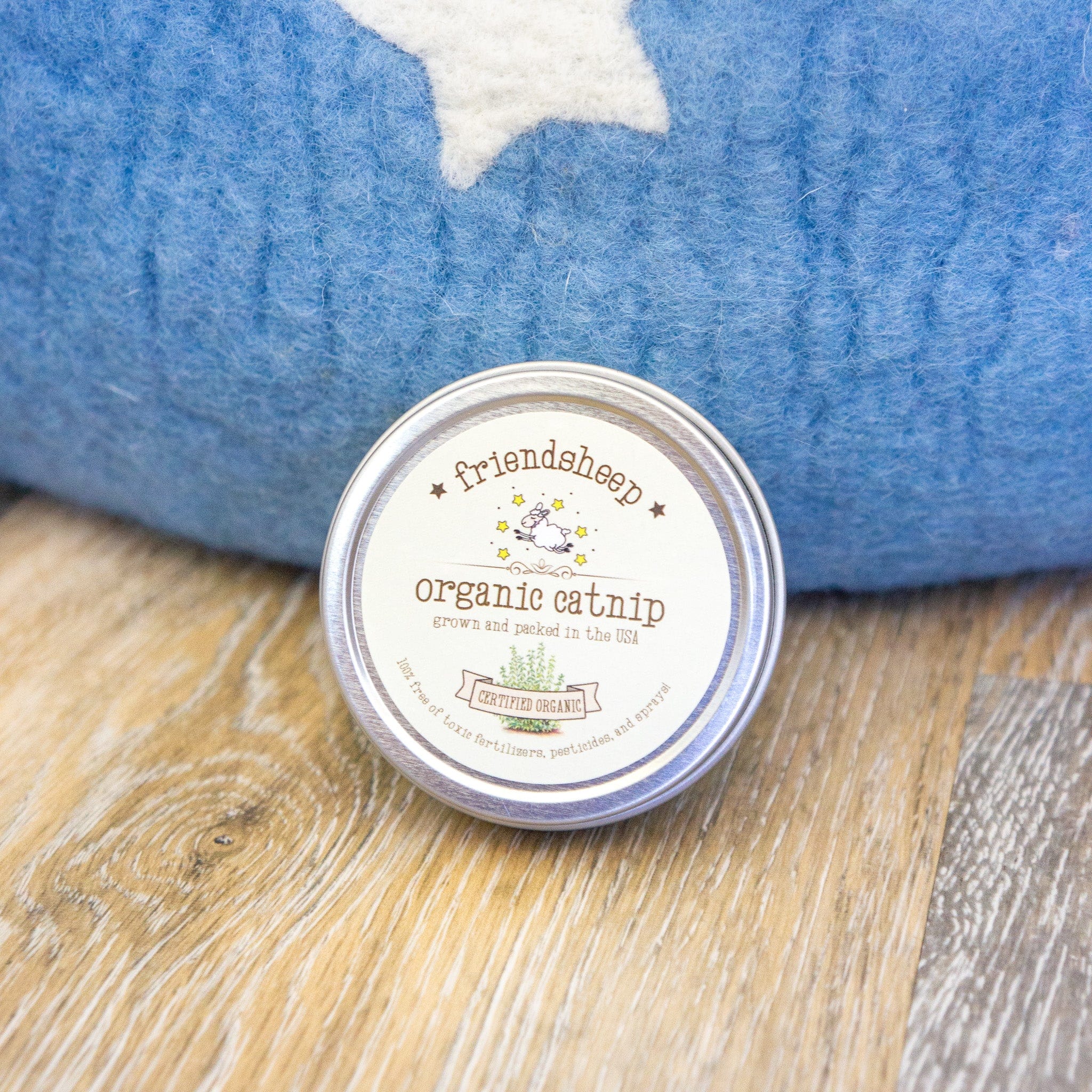 Sky Blue Midnight Stars Eco Kitty Cave - Image 3