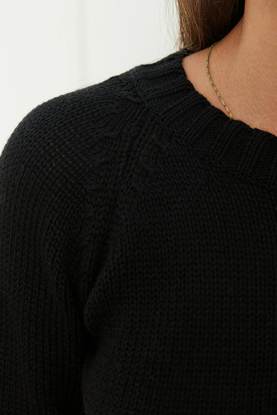 Sloane Crewneck in Black - Image 5