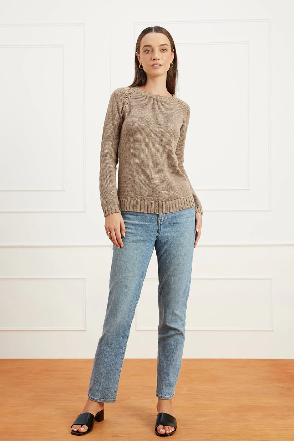 Sloane Crewneck in Mocha - Image 2