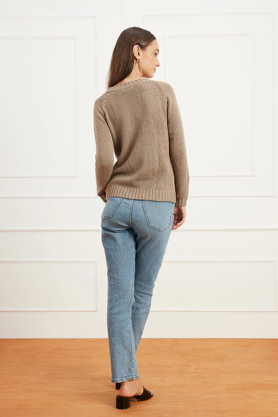 Sloane Crewneck in Mocha - Image 4