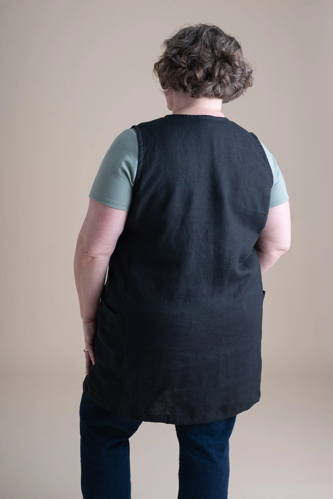 Snap Smock in Black - Image 3