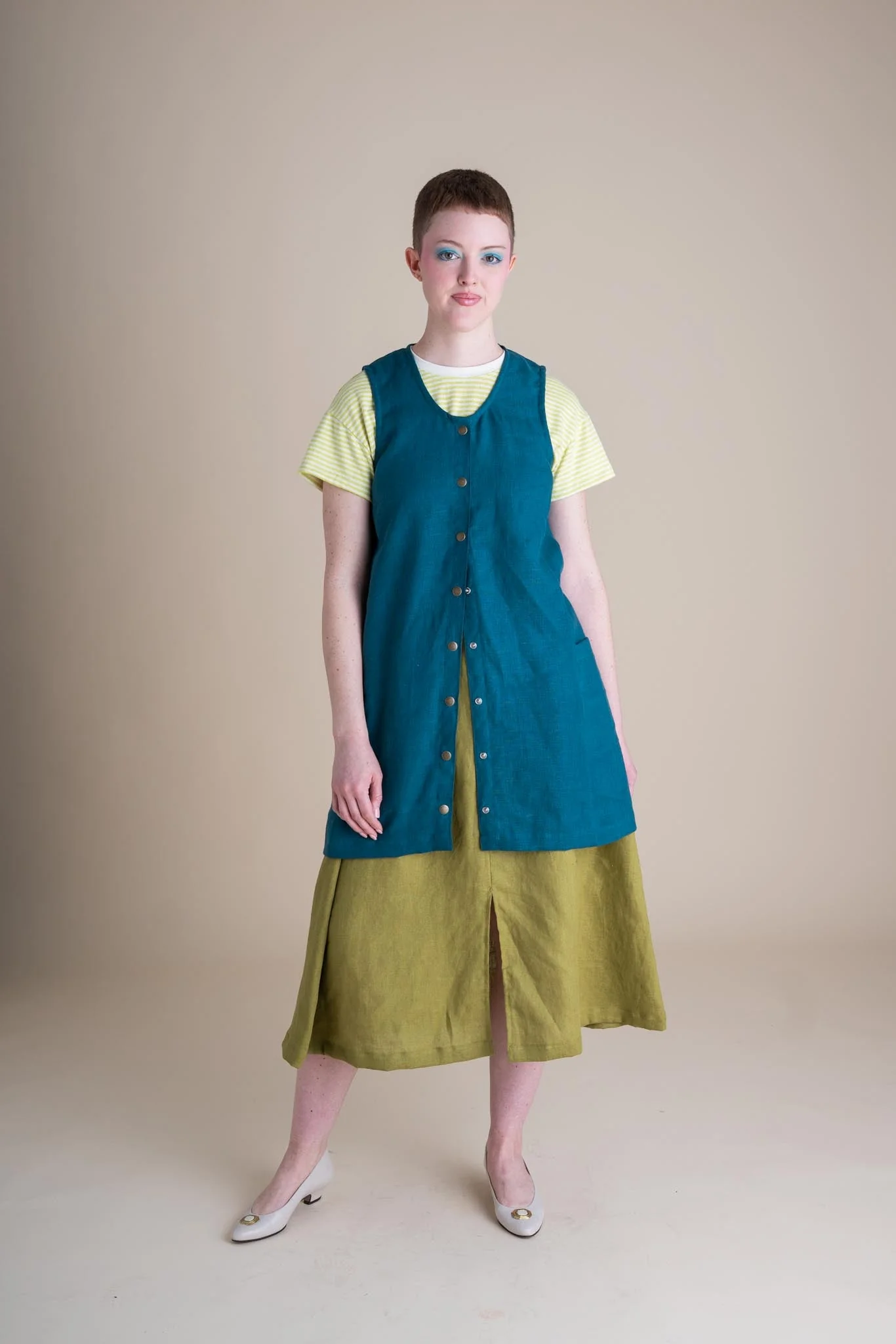 Snap Smock in Peacock - Image 3