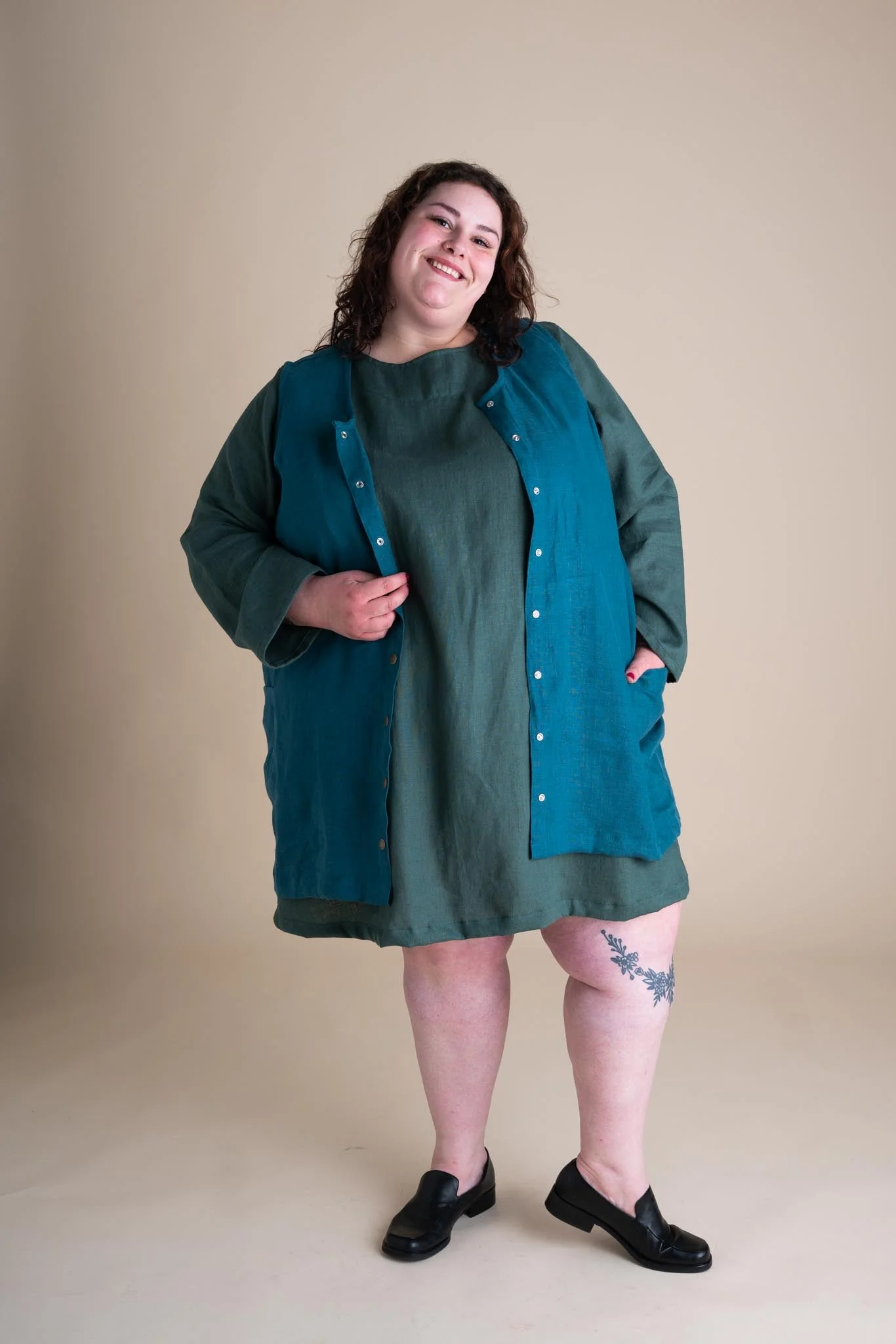 Snap Smock in Peacock - Image 4
