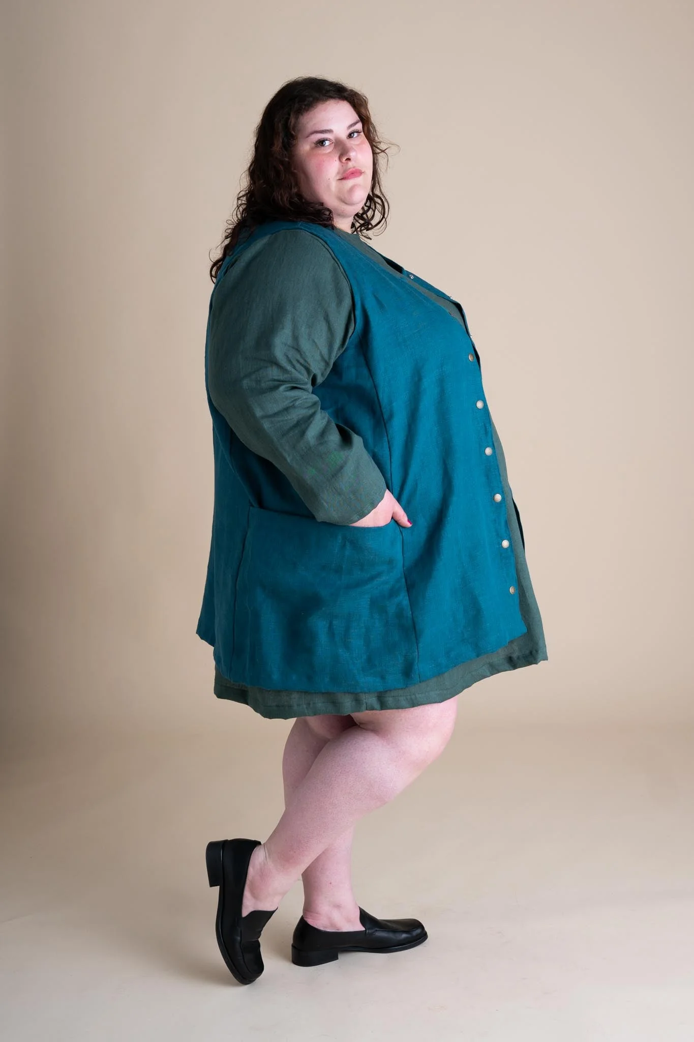 Snap Smock in Peacock - Image 5