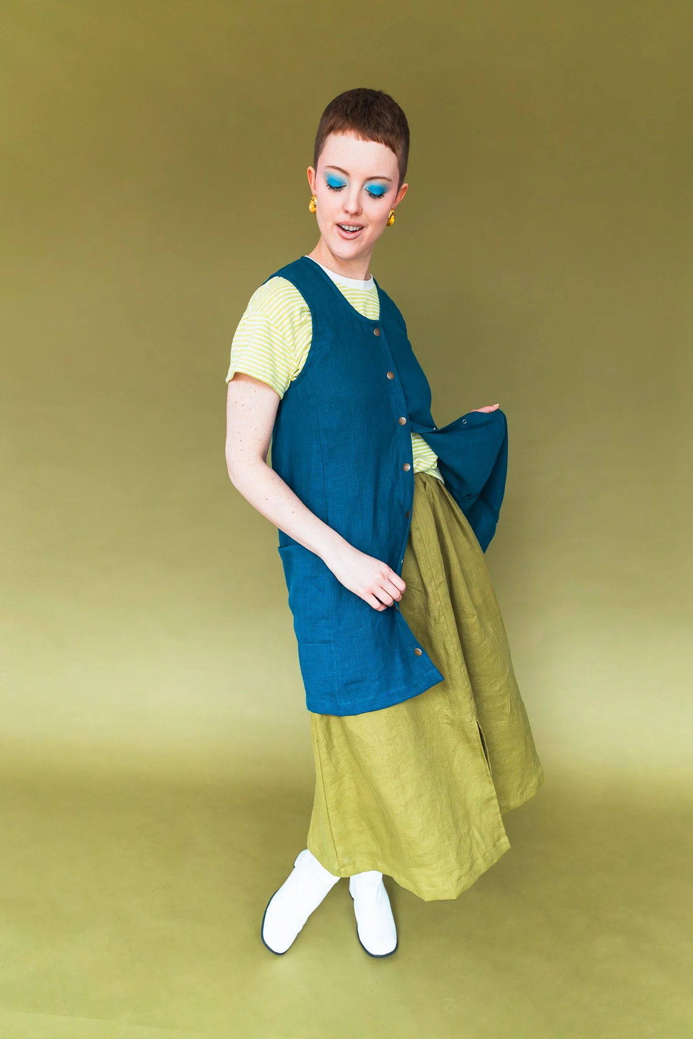 Snap Smock in Peacock - Image 6