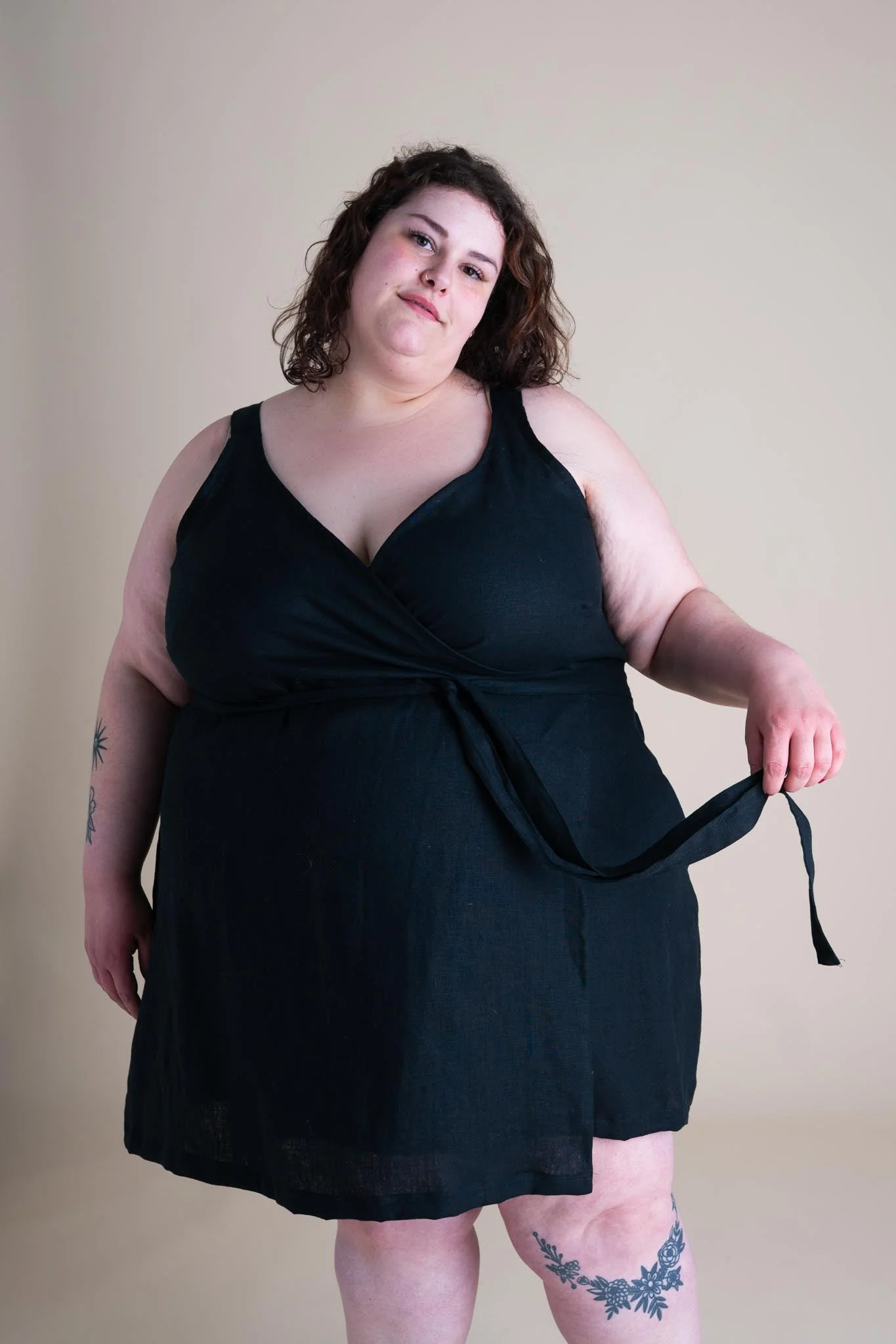 Soleil Dress in Black - Image 8