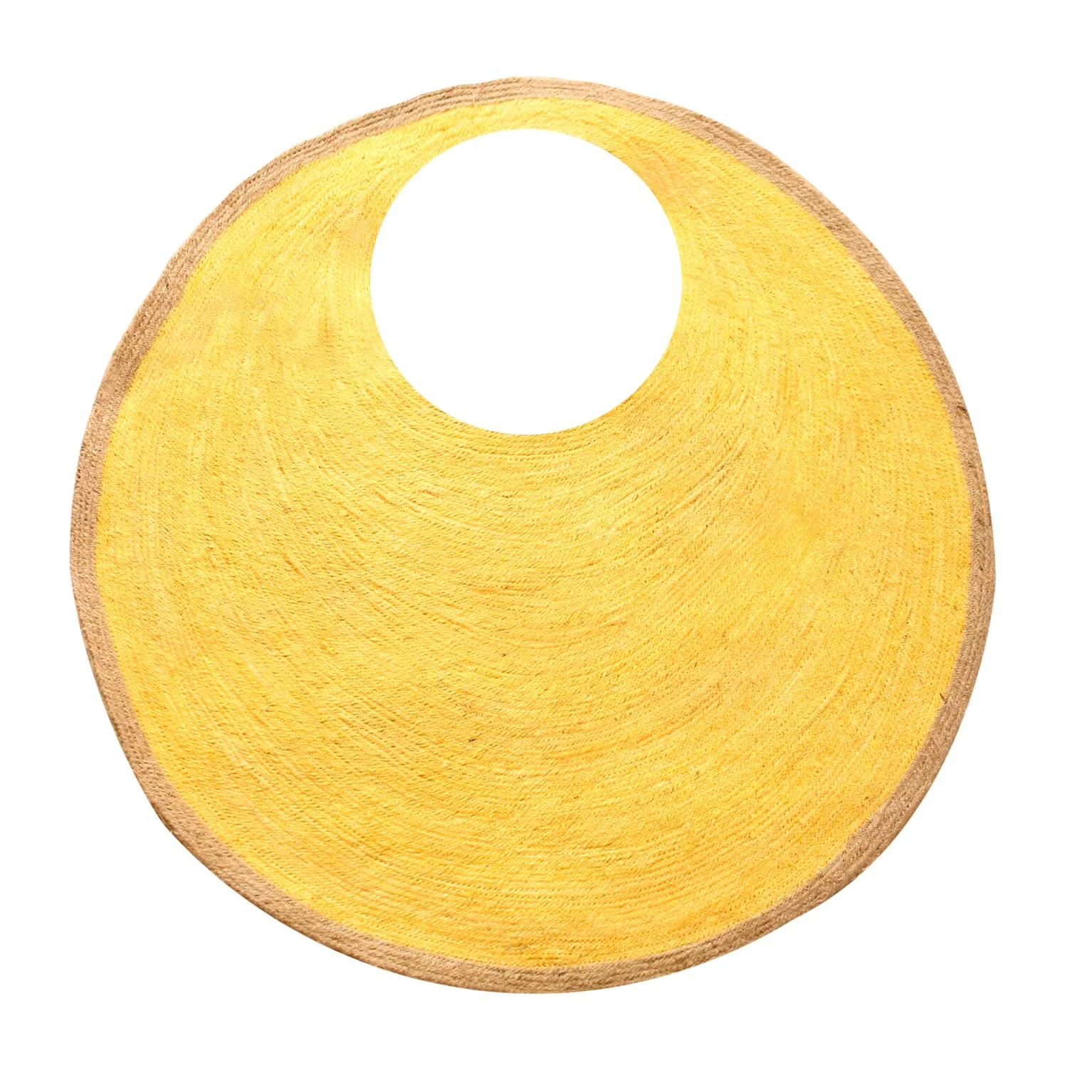SOLO Citroen Jute Bag In Lemon Yellow - Image 2