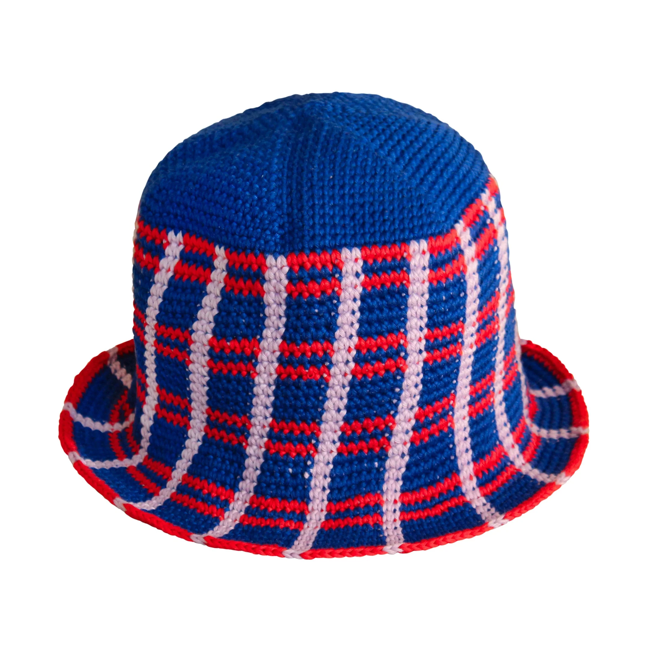 SORORITY Plaid Crochet Hat - Image 2
