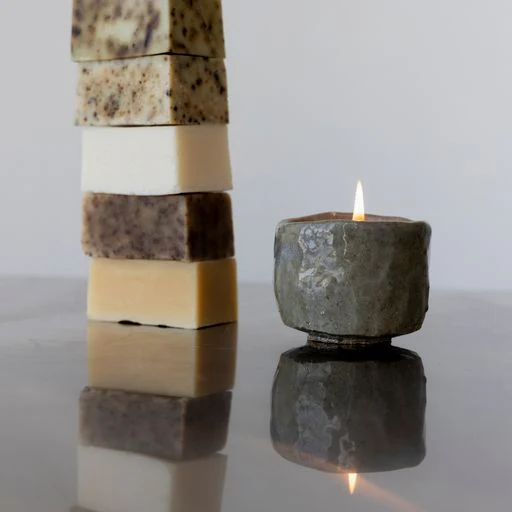 Souchong Debut Earthen Tallow Candle – Fog-Glazed Regional Clay 4 oz - Image 4