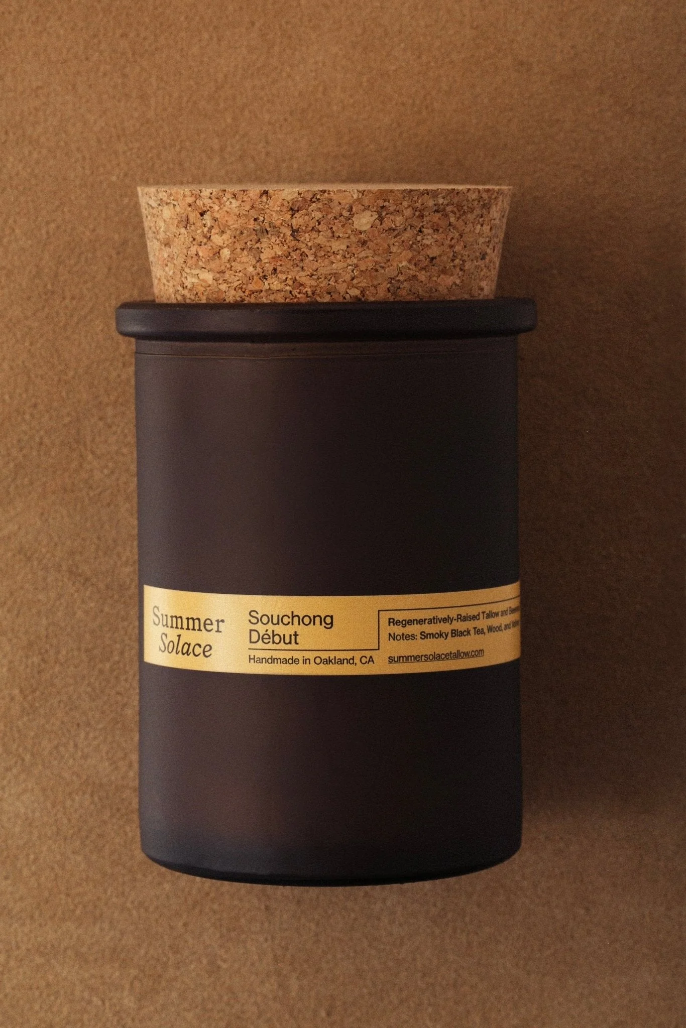 Souchong Debut – Tallow Candle with Black Tea Absolute & Vetiver | 6 oz - Image 3