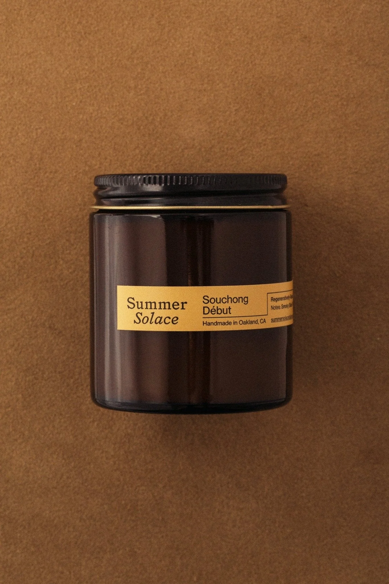 Souchong Debut – Tallow Travel Candle | Black Tea & Vetiver - Image 3