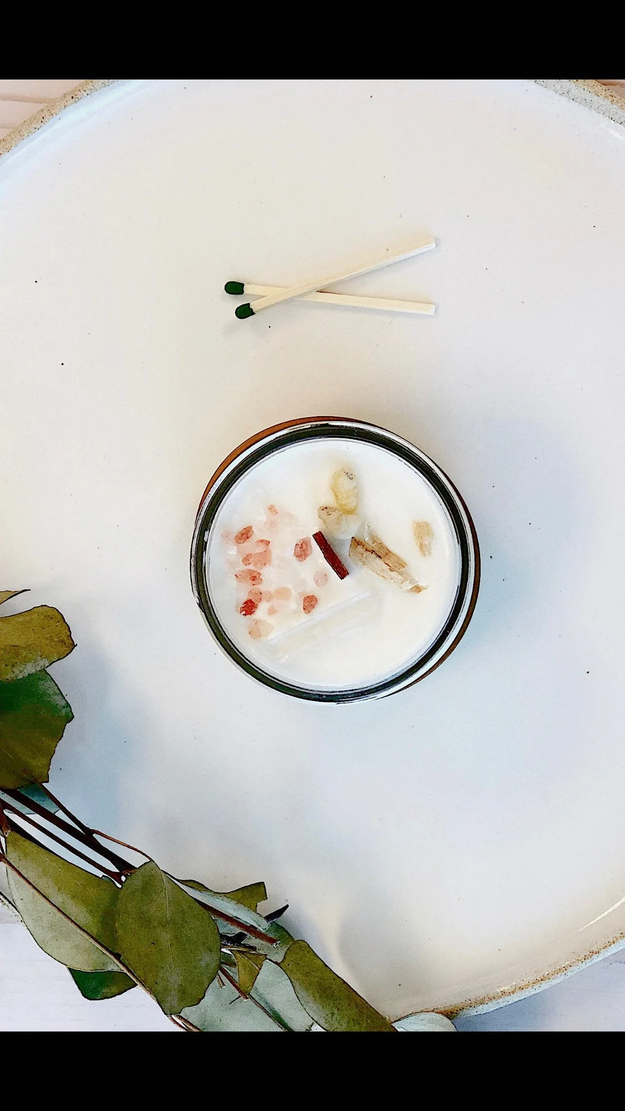 Space Clearing Candle/ Intention Candle / Organic Soy Candle / Candle with Crystals / Cleansing Candle - Image 6