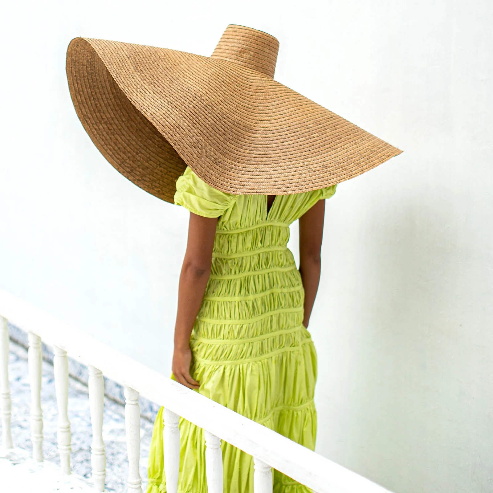 SRIKANDI Ruffle Maxi Dress In Lime Green - Image 6