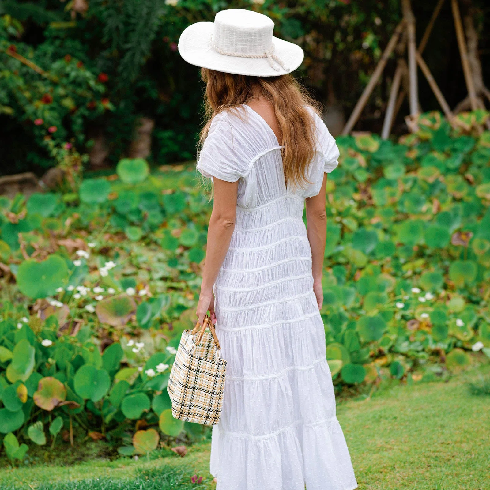 SRIKANDI Ruffle Maxi Dress In White - Image 5