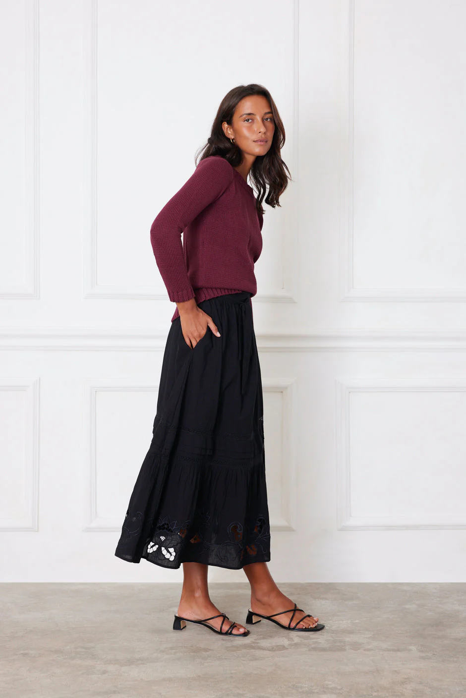 Stevie Skirt in Black - Image 3