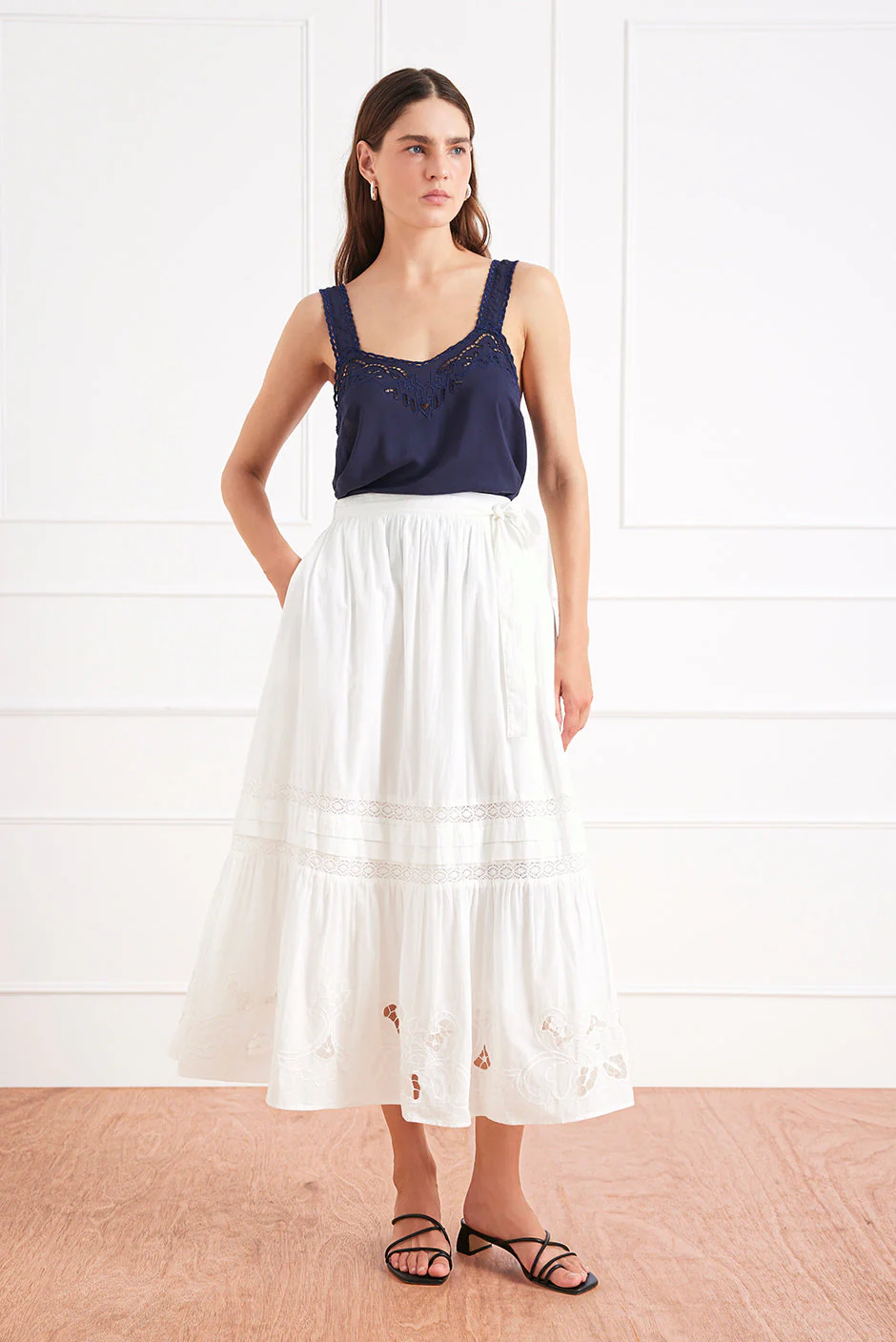 Stevie Skirt In Off White - Image 2