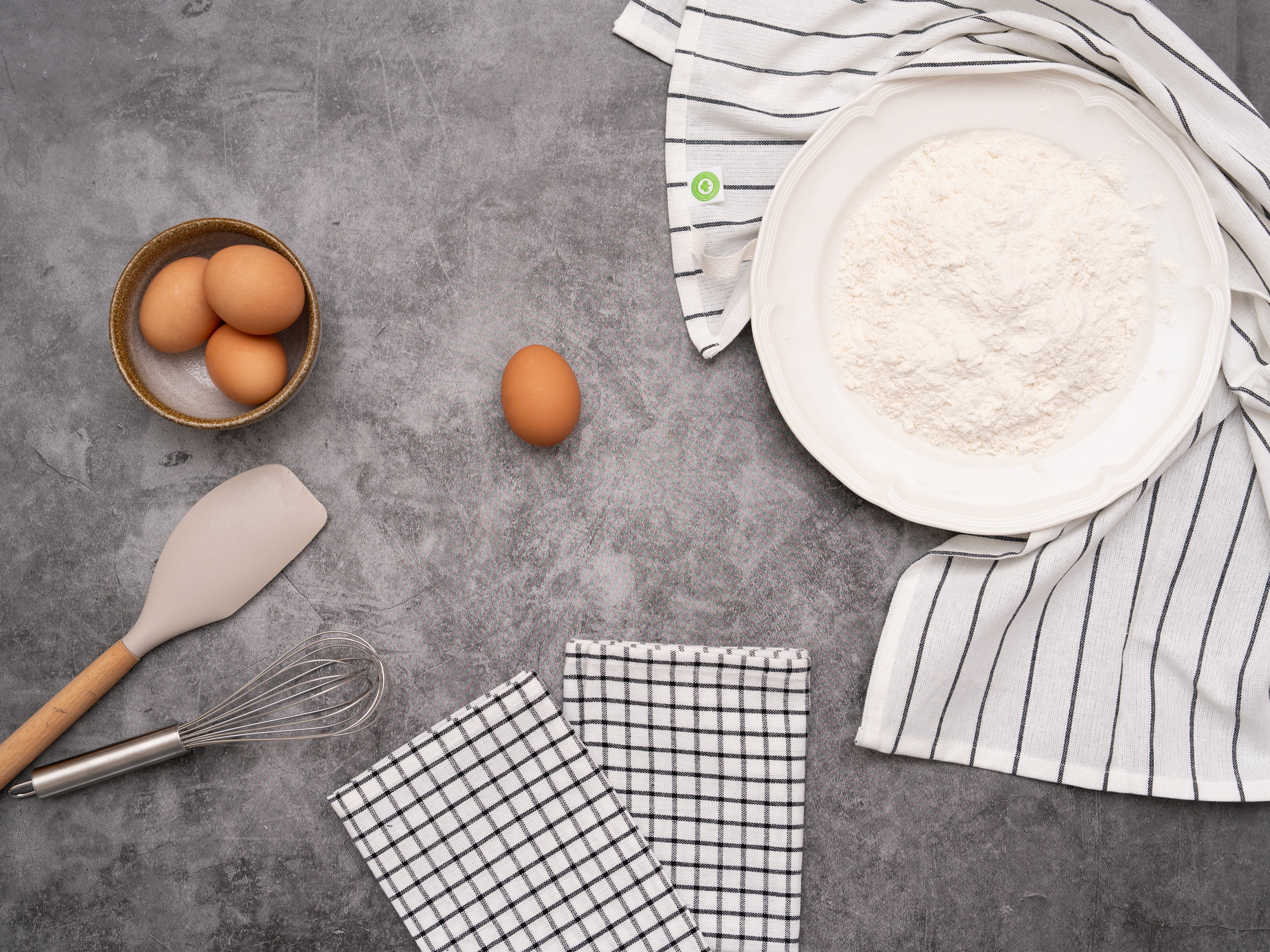 Stripe & Check Kitchen Towel Set - Image 5