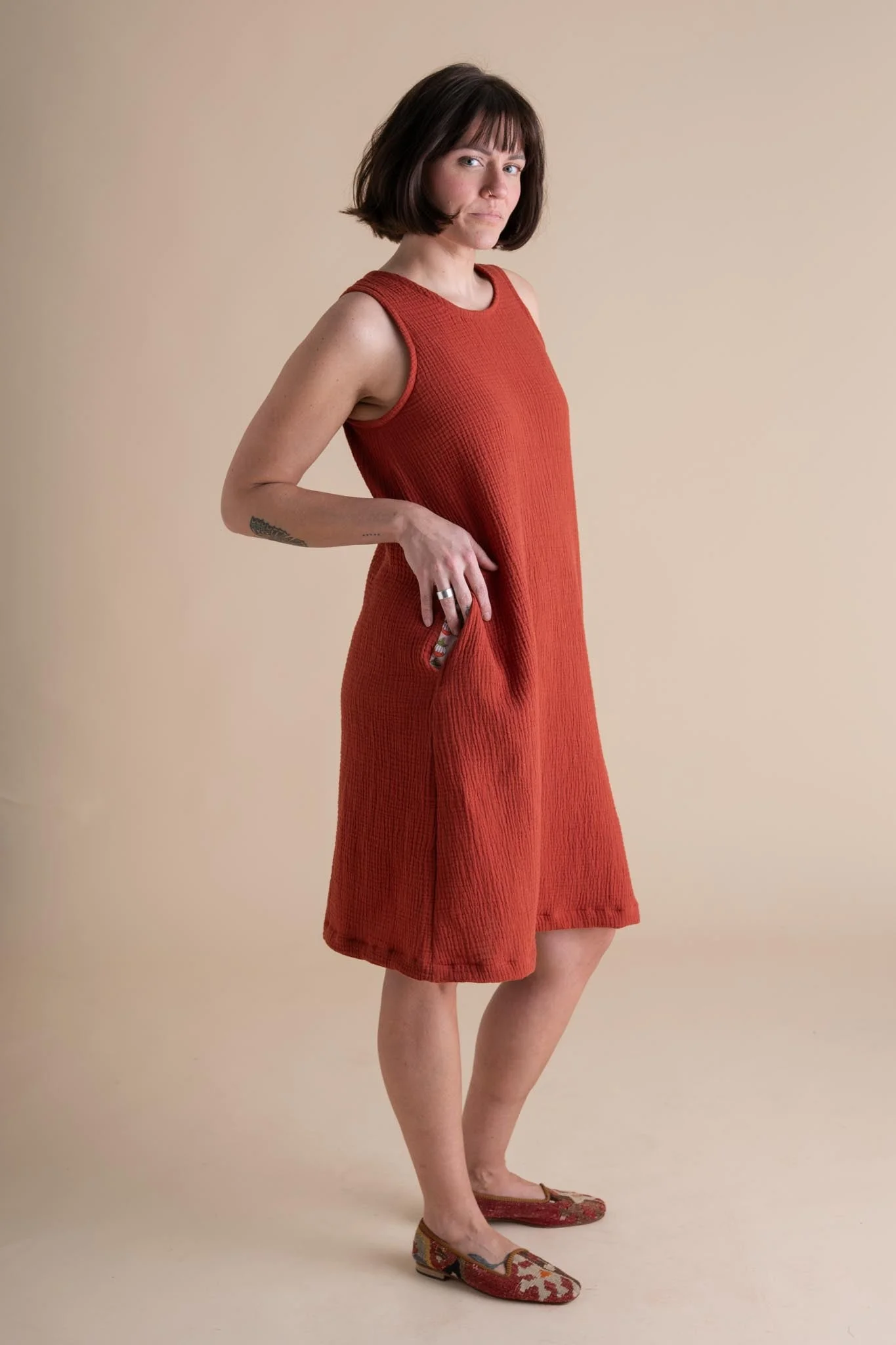 Tank Dress in Mulberry - Image 2