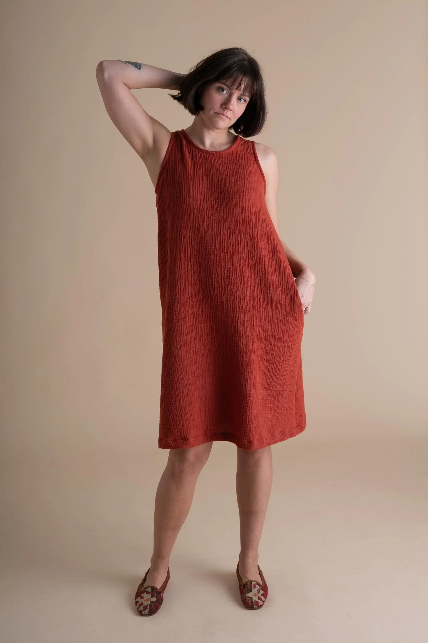 Tank Dress in Mulberry - Image 5