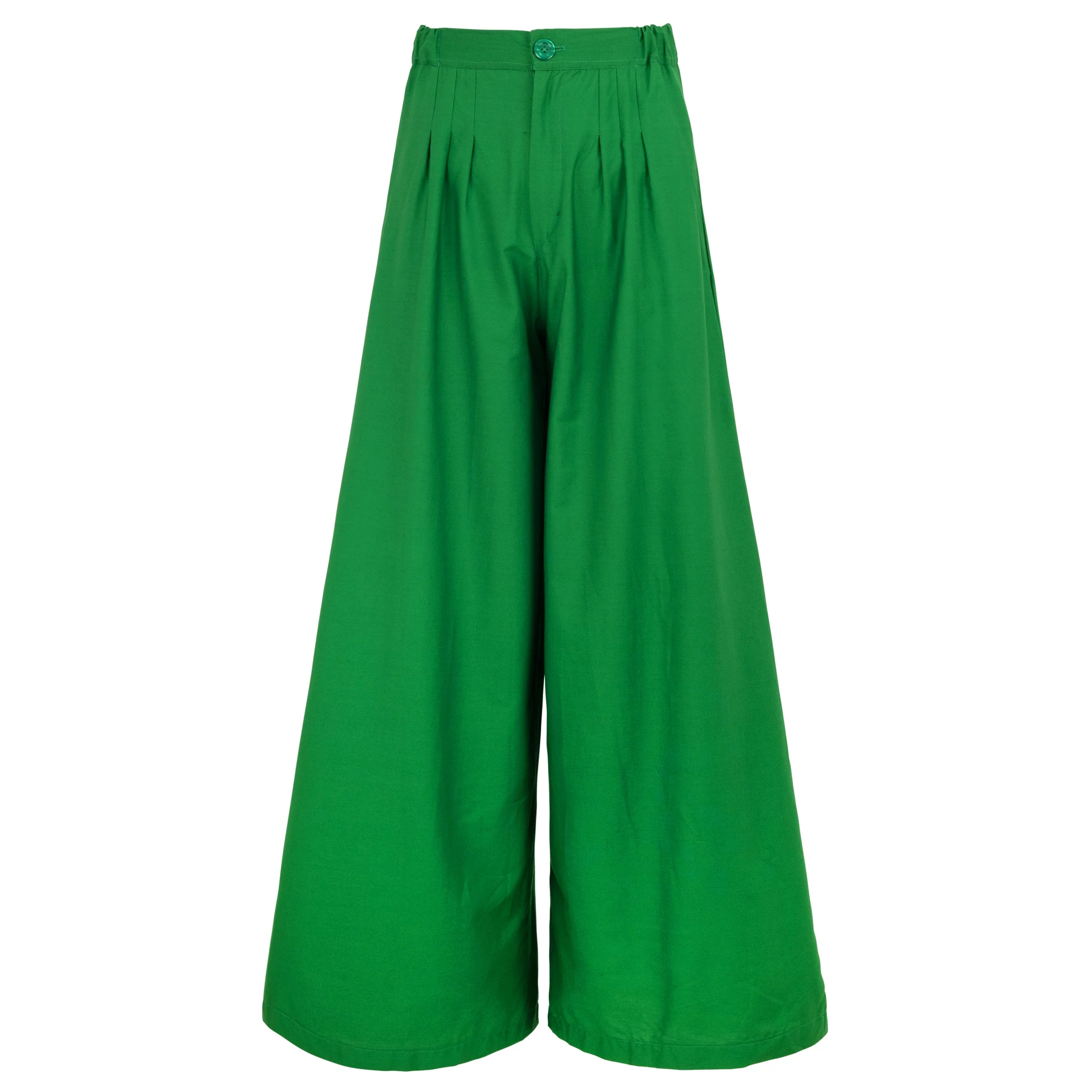 TAYLOR Wide-leg Palazzo Pants in Kelly Green - Image 4